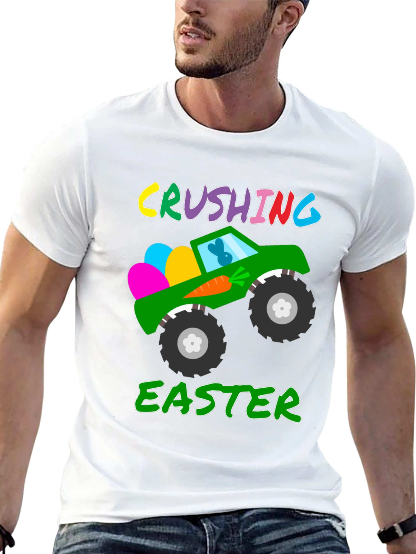 Crushing Easter Monster Truck T-Shirt