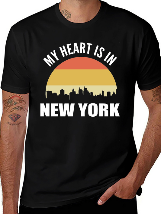 My Heart Is In New York T-Shirt