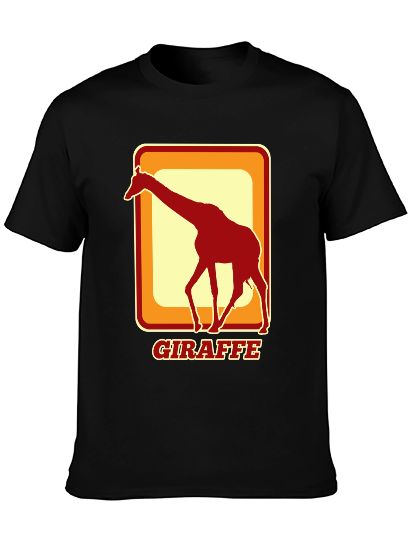 Giraffe Retro Style T-Shirt - Cool Animal Tee