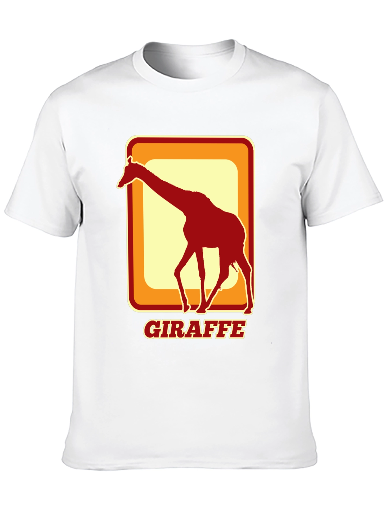 Giraffe Retro Style T-Shirt - Cool Animal Tee