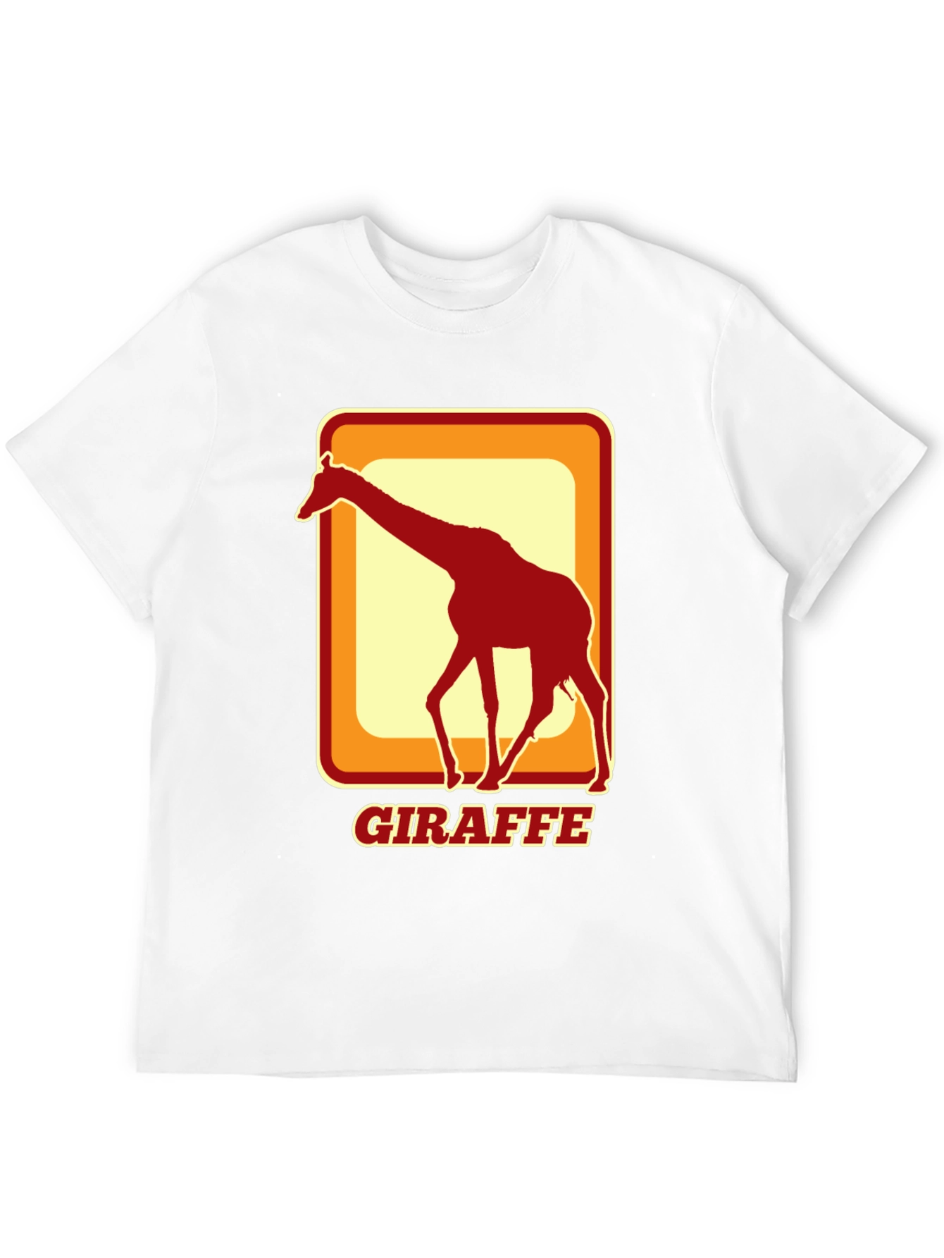 Giraffe Retro Style T-Shirt - Cool Animal Tee