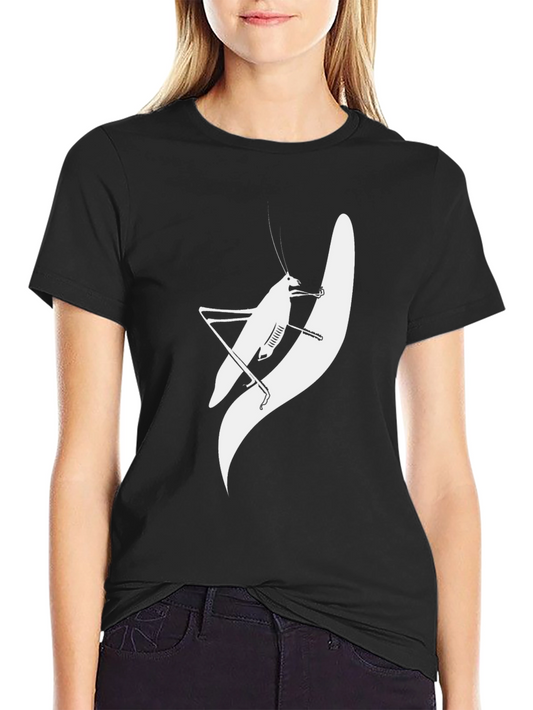 Unique Grasshopper Graphic Tee - Stylish Black Cotton Shirt