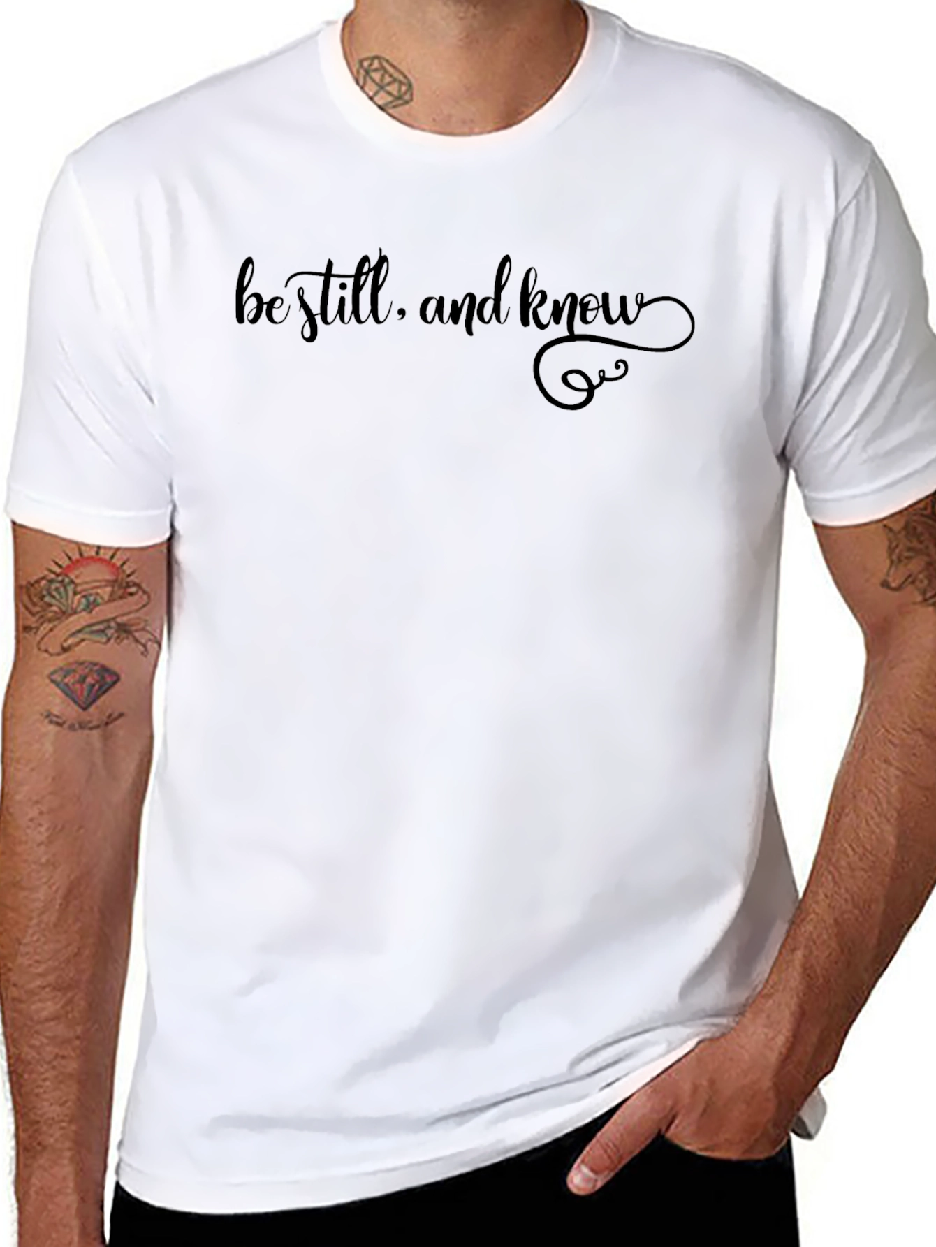 Be Still and Know Graphic Tee - Black