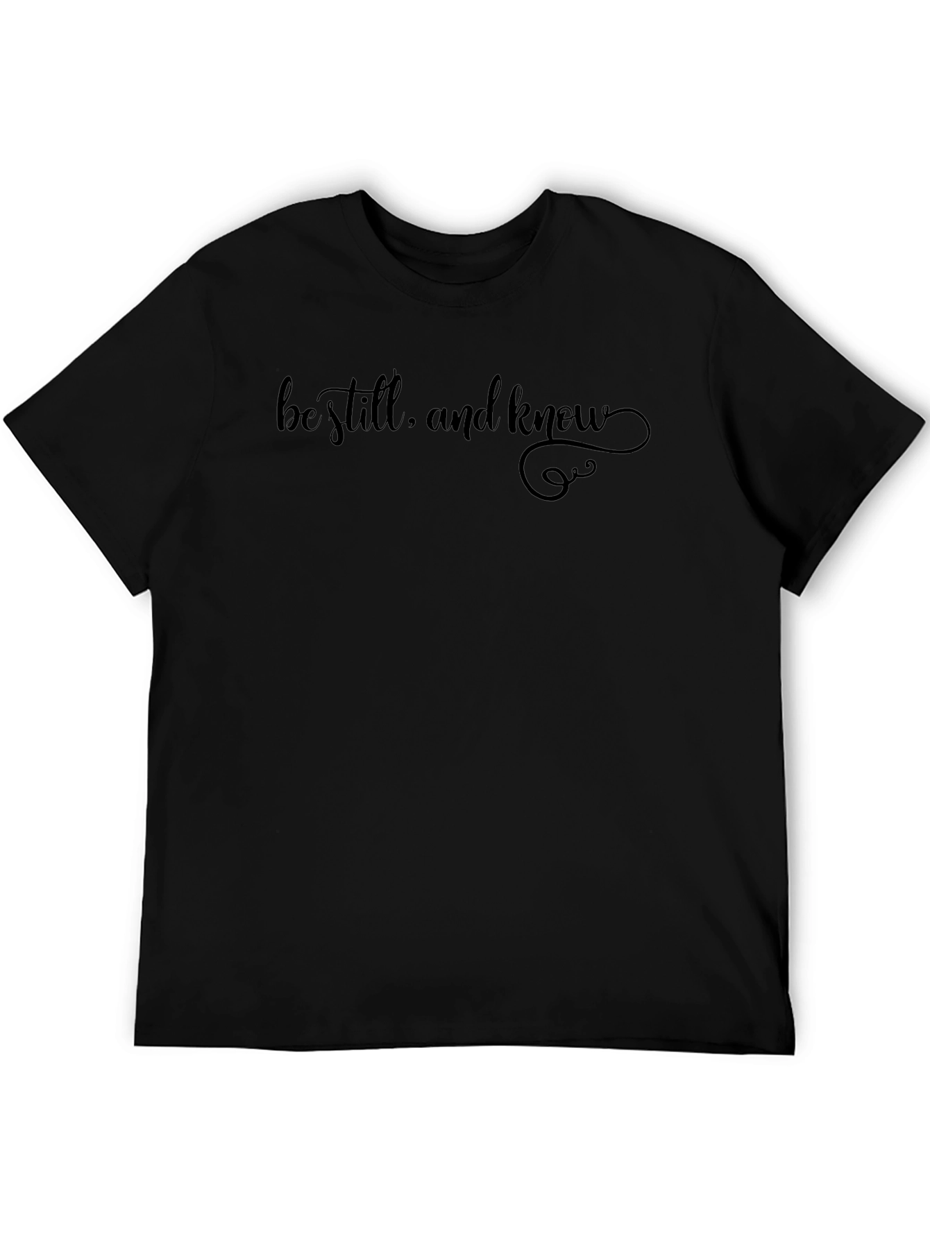 Be Still and Know Graphic Tee - Black