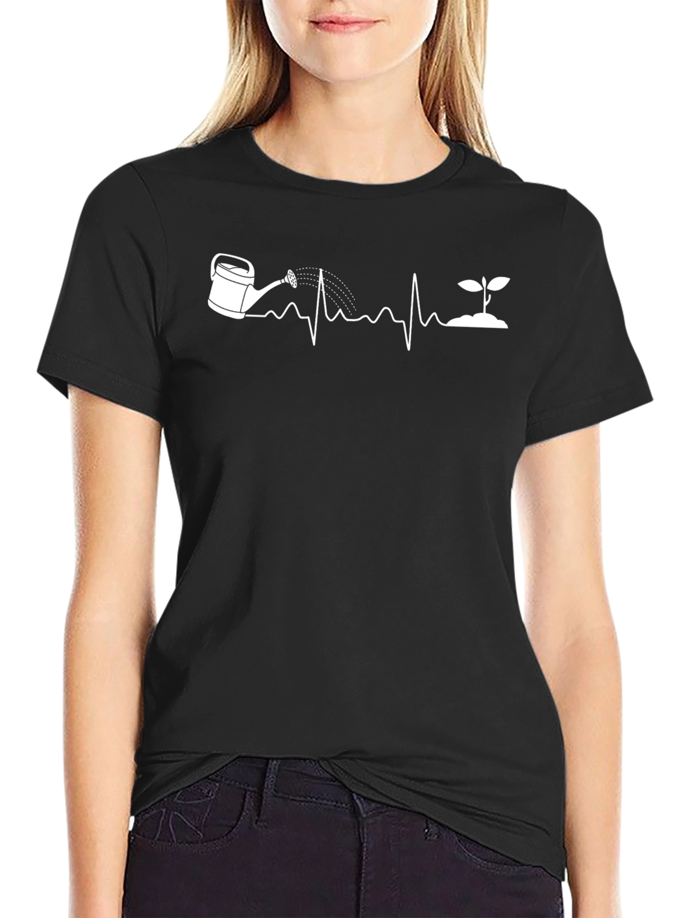 Gardener Heartbeat T-Shirt - Black