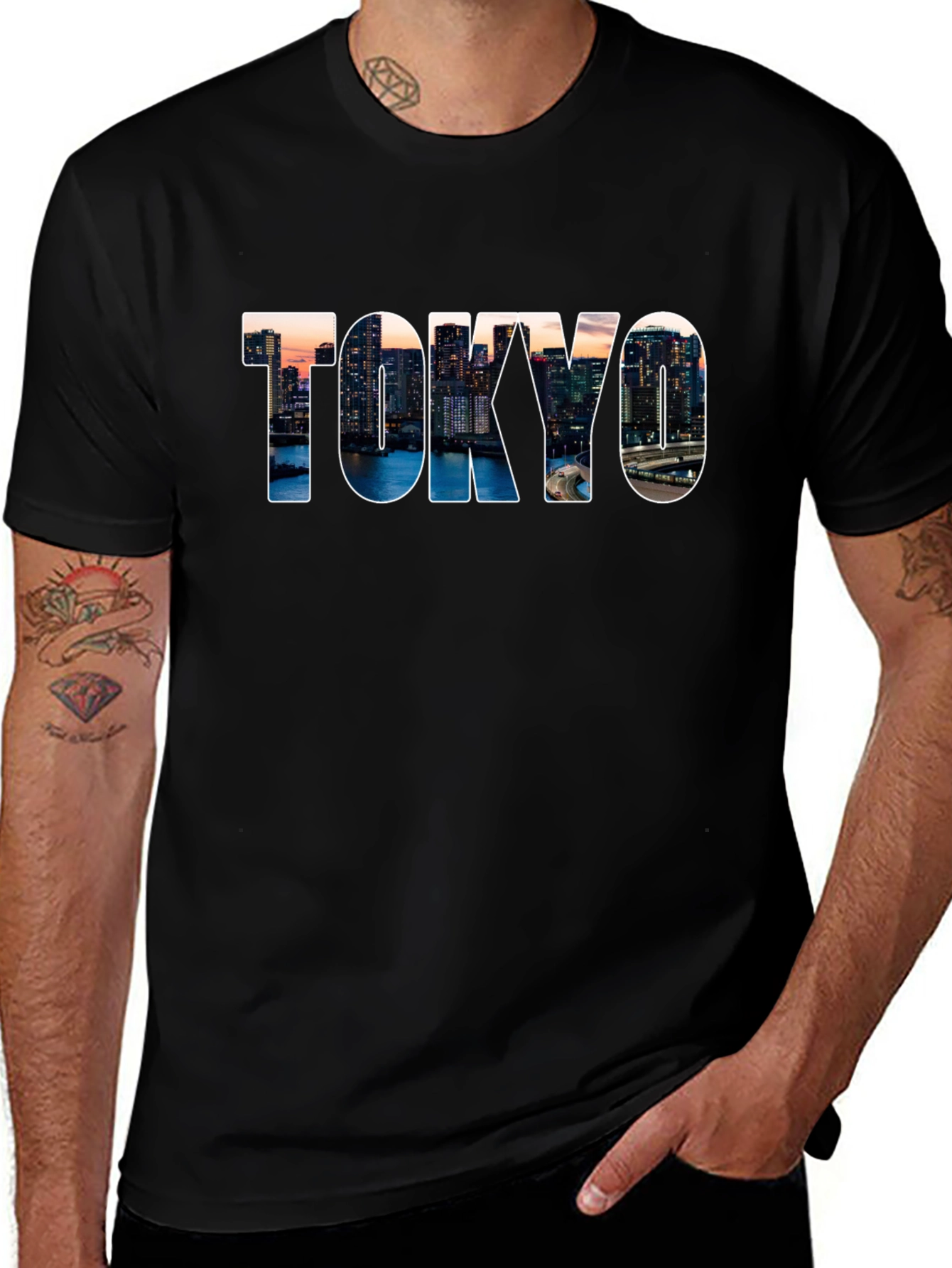 Tokyo Skyline Graphic Tee - Cityscape T-Shirt