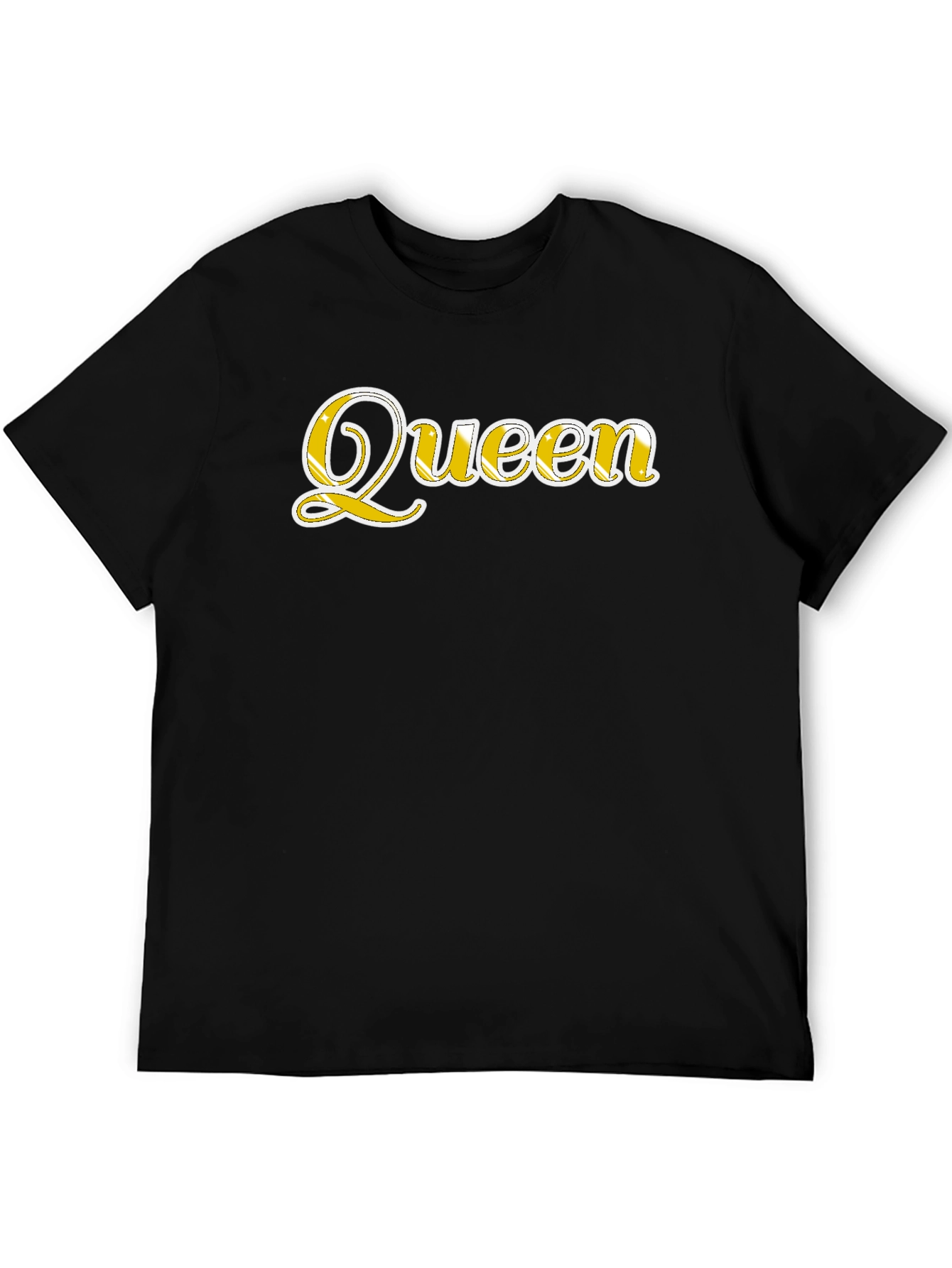 Queen Graphic Tee - Black Cotton Blend