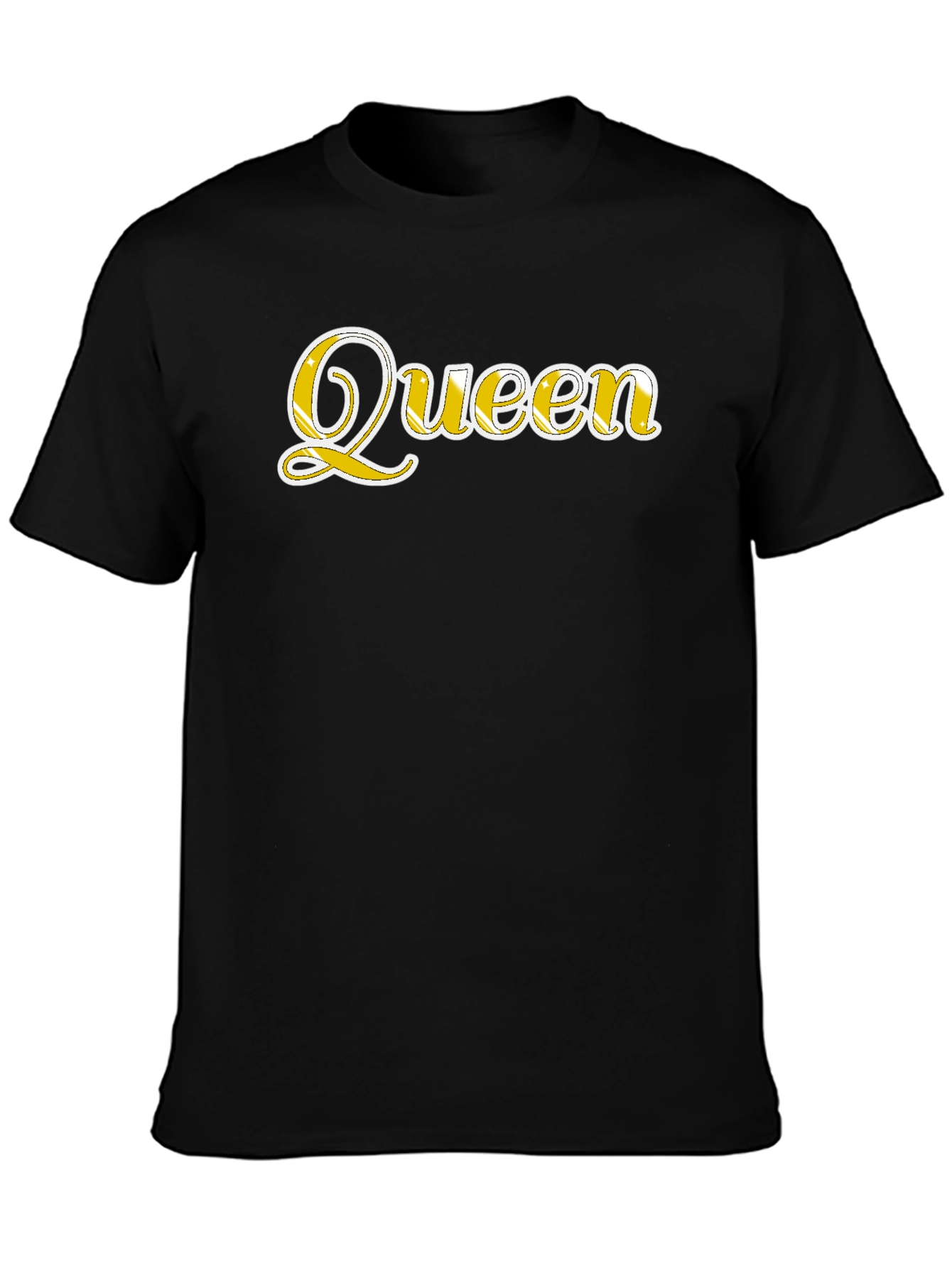 Queen Graphic Tee - Black Cotton Blend