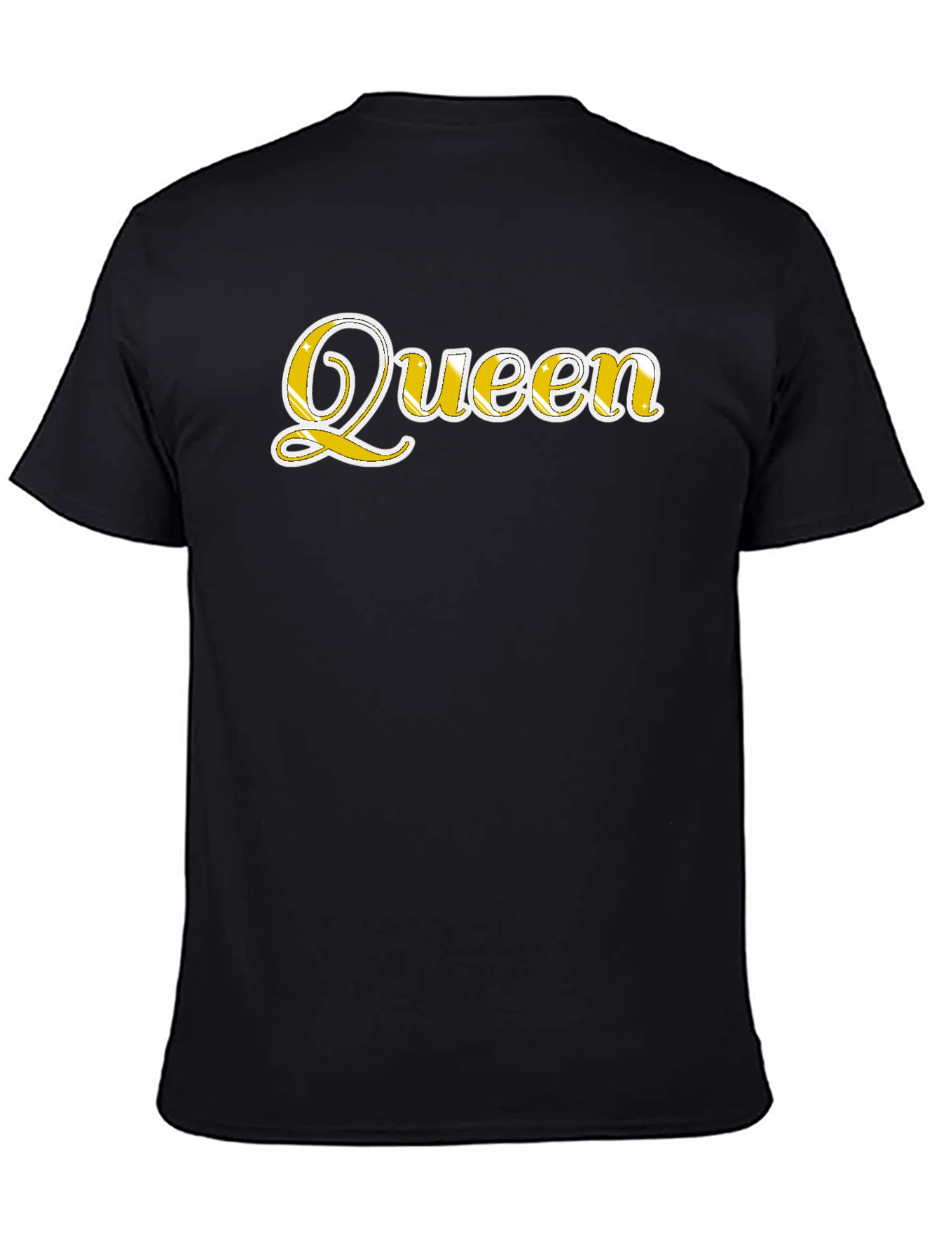 Queen Graphic Tee - Black Cotton Blend