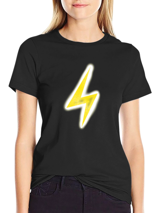 Lightning Bolt Graphic Tee - Black