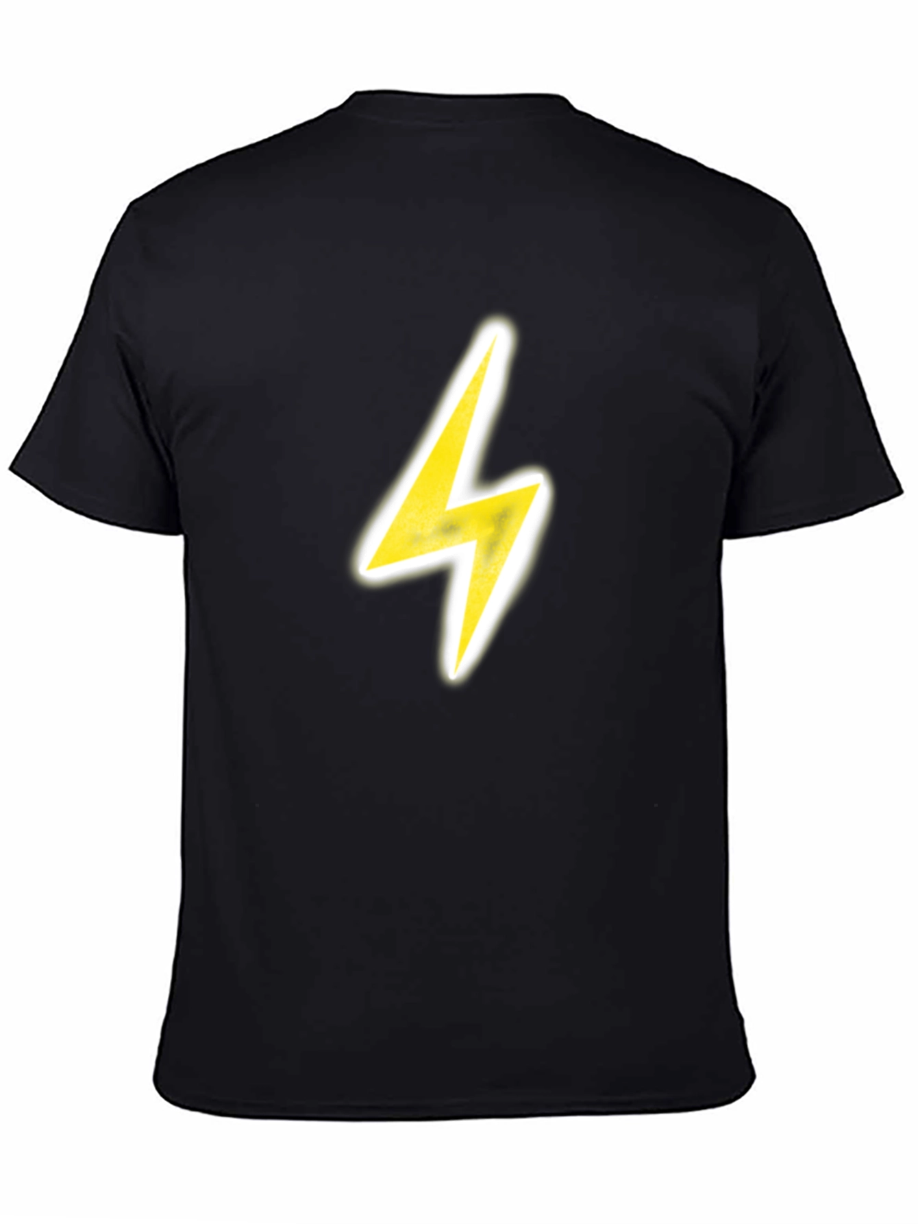 Lightning Bolt Graphic Tee - Black