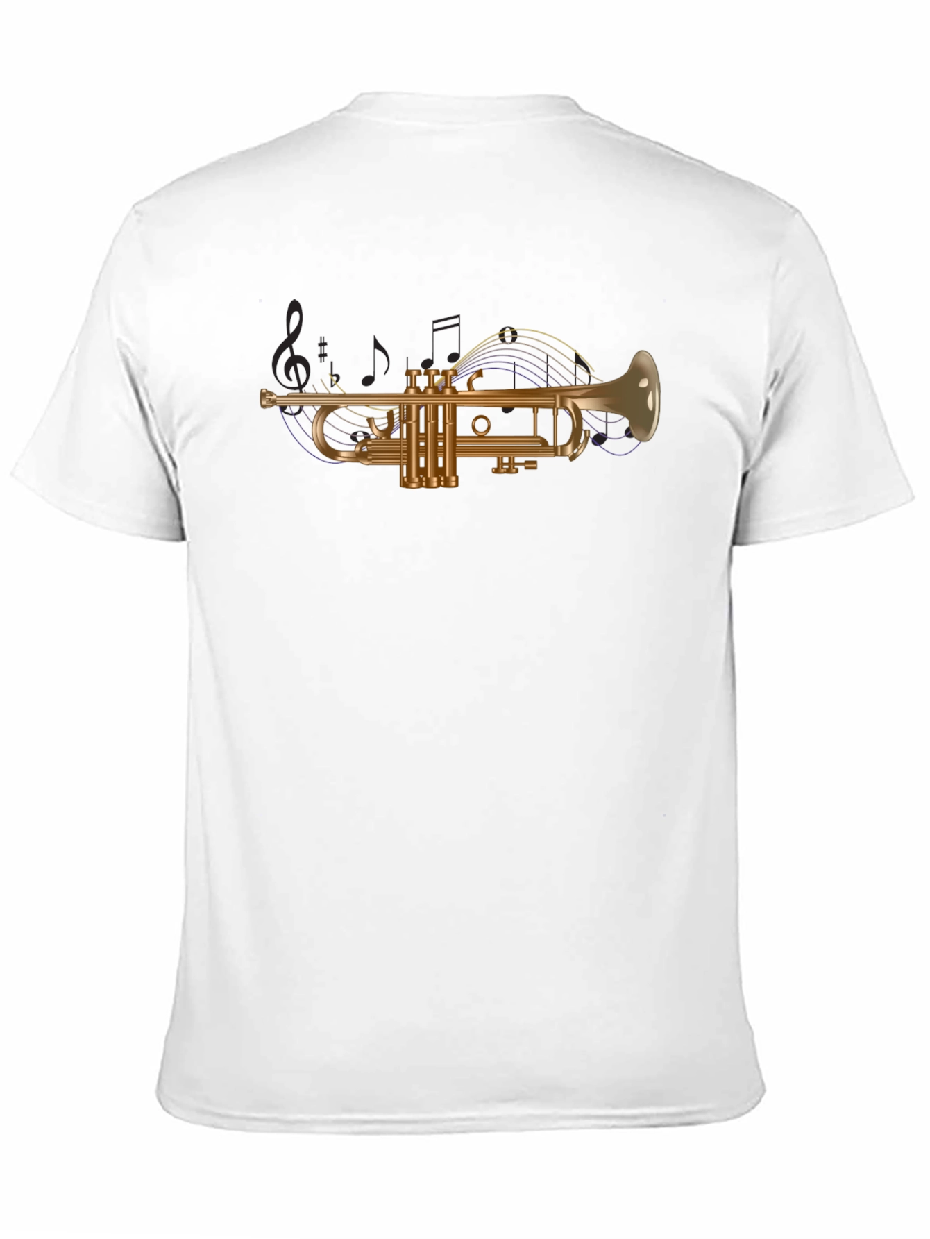 Trumpet Graphic Tee - Musical Instrument T-Shirt