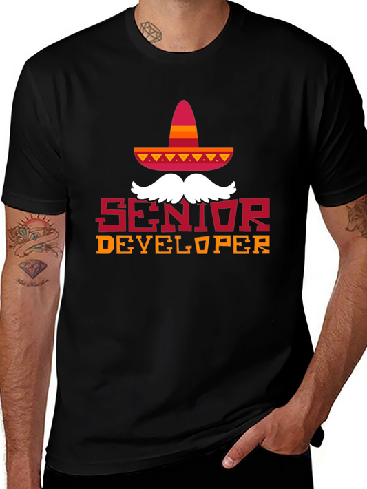 Senior Developer Cinco De Mayo Sombrero T-Shirt