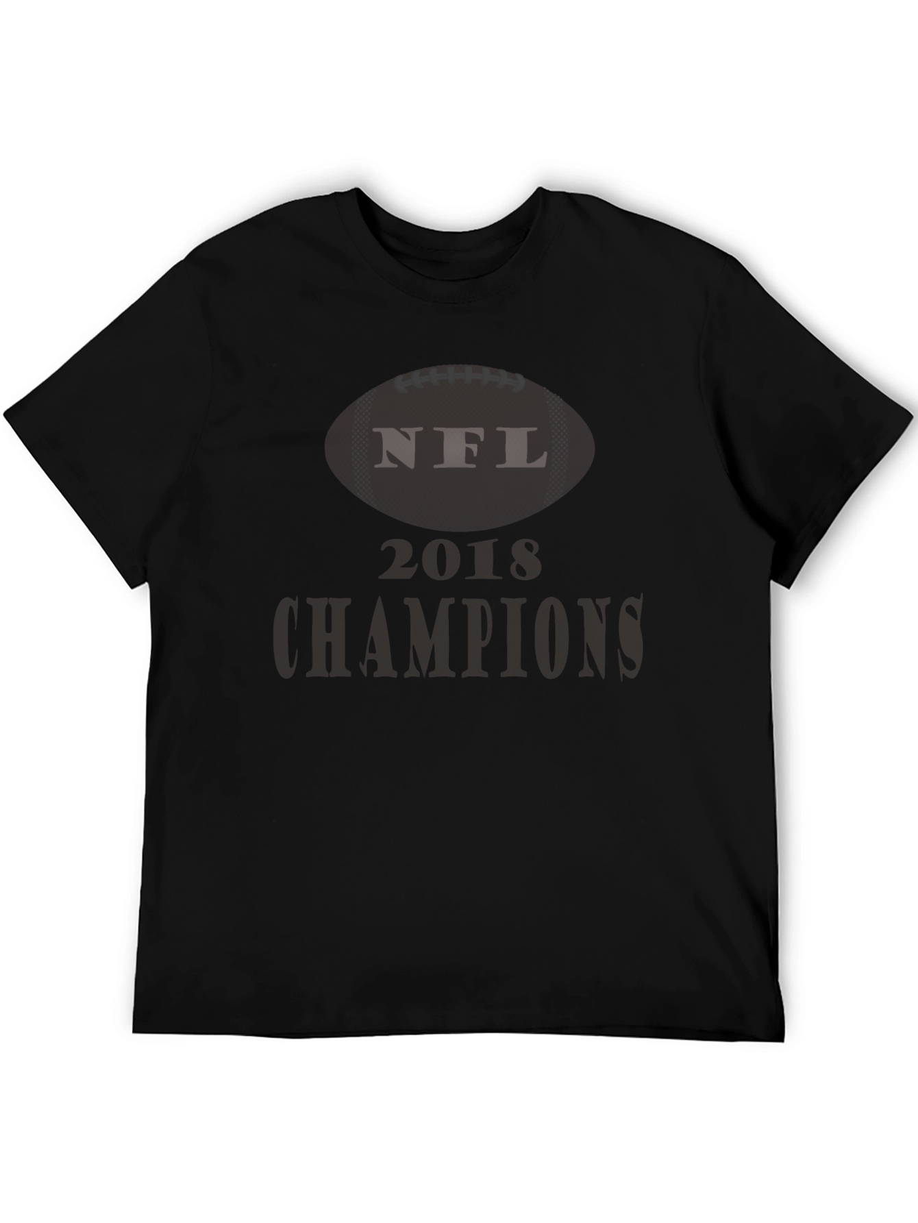 NFL Football Graphic Black T-Shirt