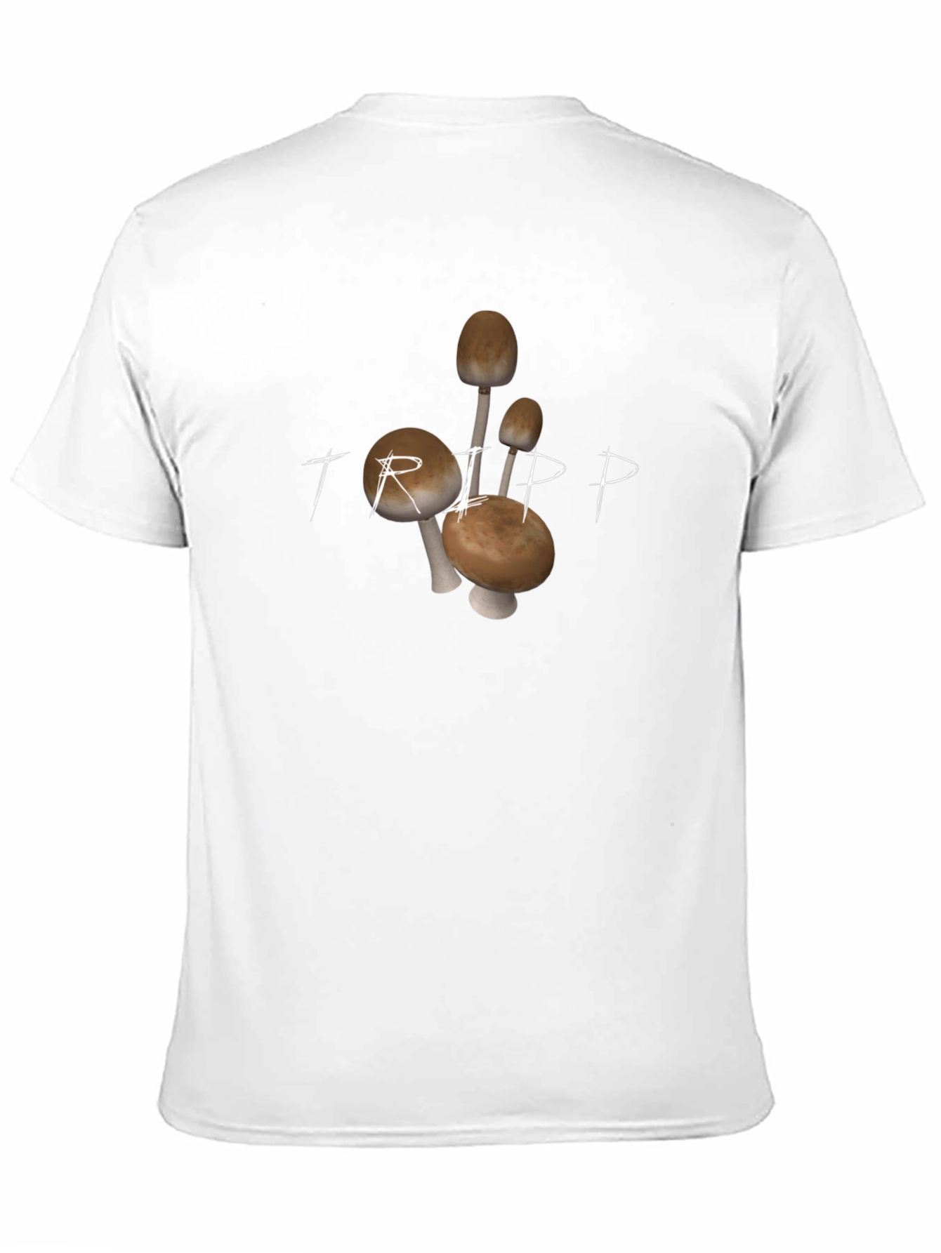 Trippy Mushroom Graphic Tee - Black Cotton Comfort