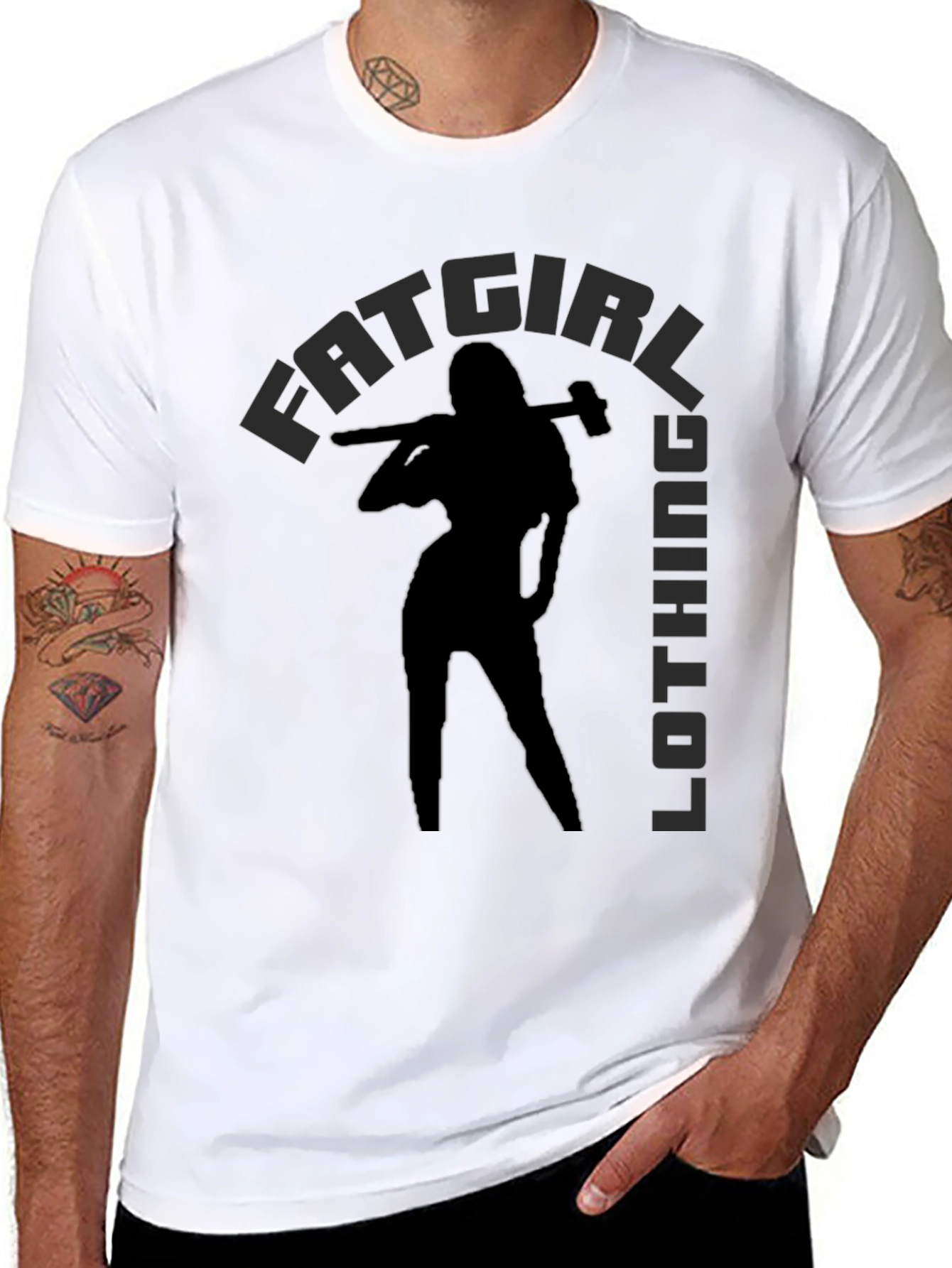 Fat Girl Clothing T-Shirt Black