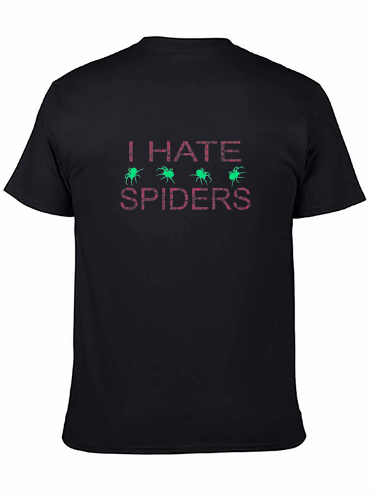 I Hate Spiders T-Shirt - Novelty Graphic Tee