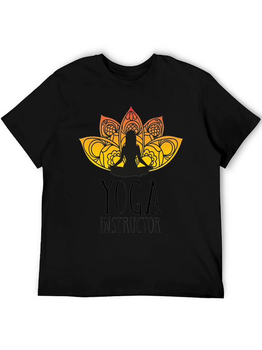 Yoga Instructor Graphic Black T-Shirt