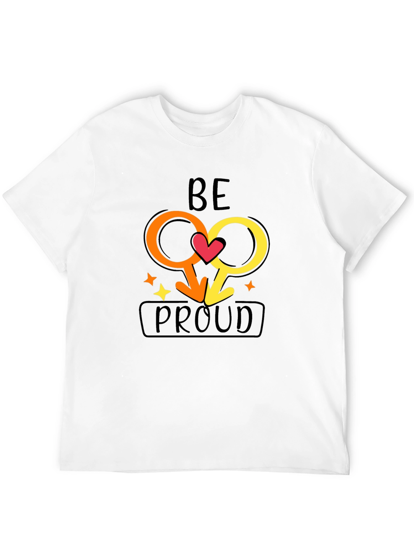 Be Proud Gay Pride Graphic T-Shirt