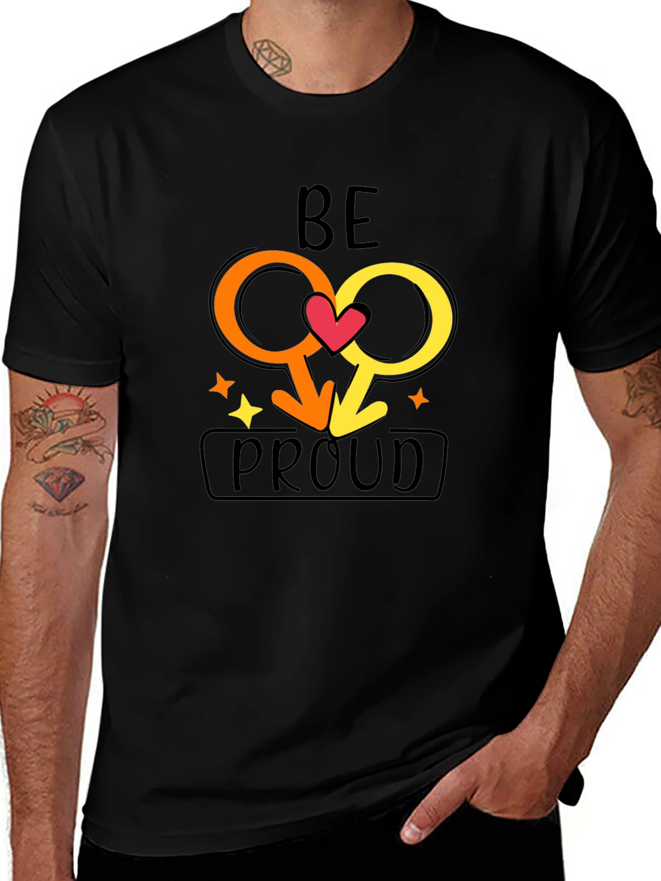 Be Proud Gay Pride Graphic T-Shirt