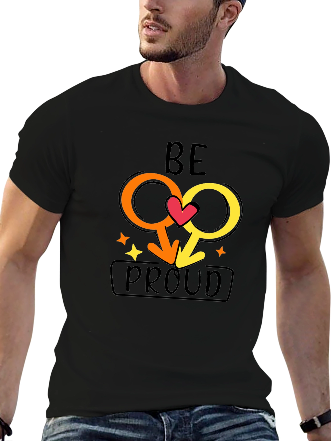 Be Proud Gay Pride Graphic T-Shirt