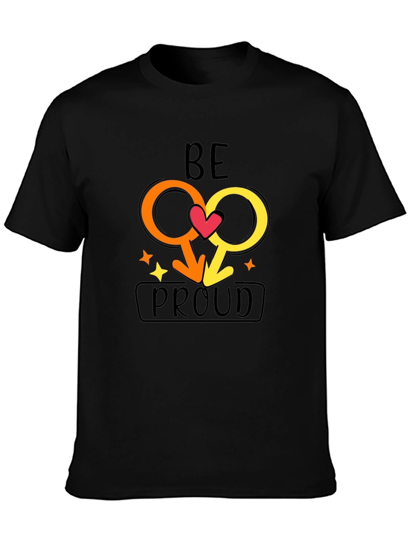 Be Proud Gay Pride Graphic T-Shirt