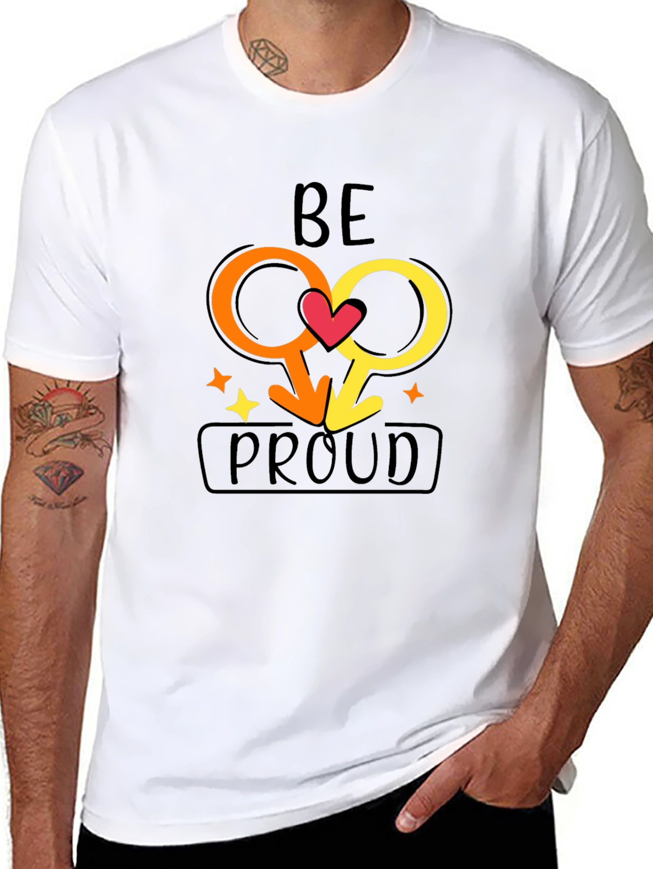 Be Proud Gay Pride Graphic T-Shirt