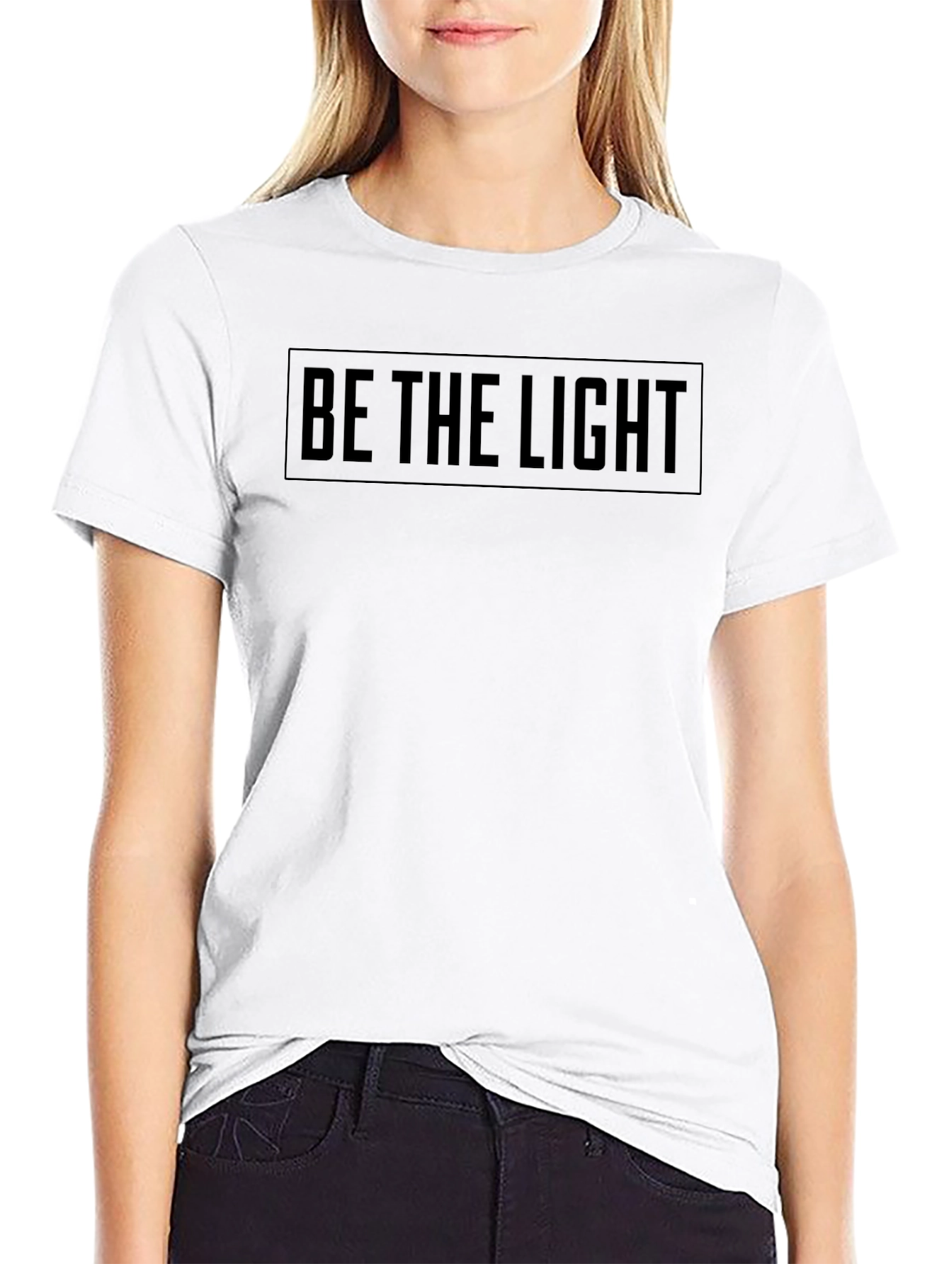 Be The Light Black Graphic Tee