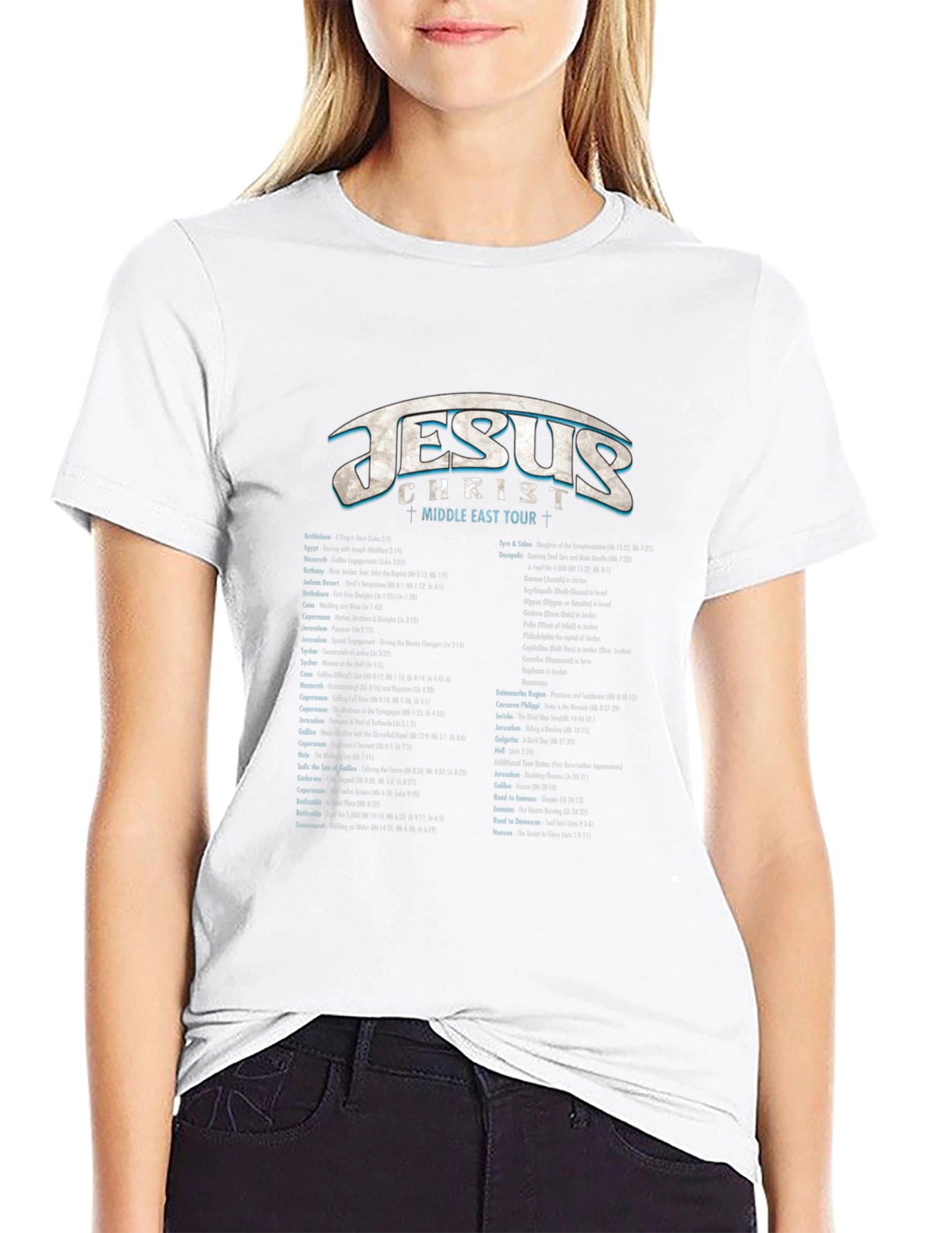 Jesus Middle East Tour Graphic T-Shirt