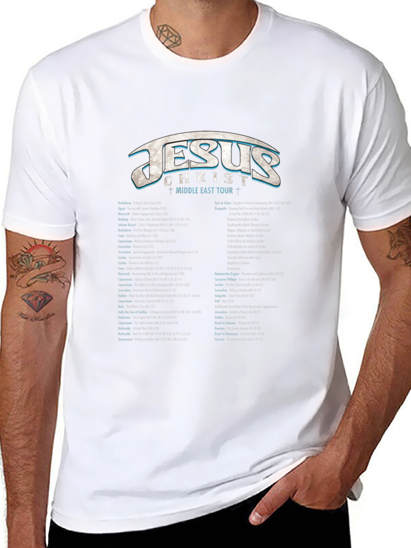 Jesus Middle East Tour Graphic T-Shirt