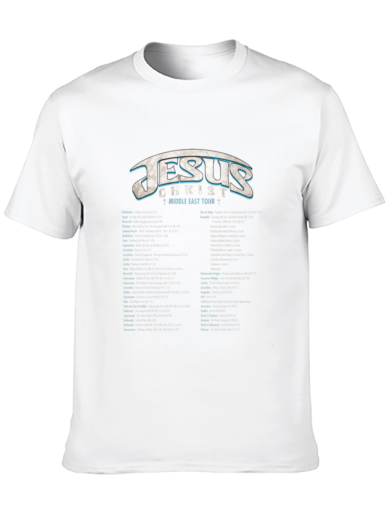 Jesus Middle East Tour Graphic T-Shirt