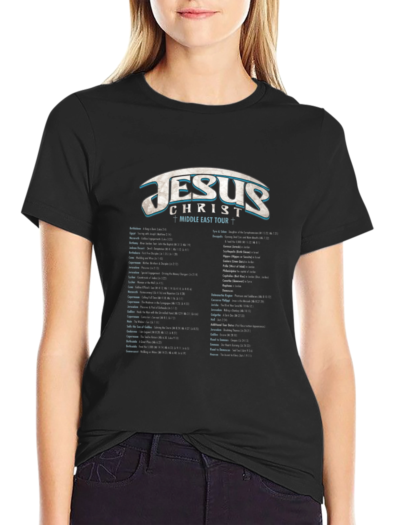 Jesus Middle East Tour Graphic T-Shirt