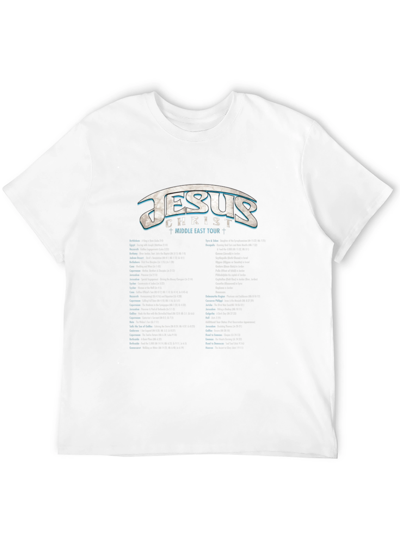 Jesus Middle East Tour Graphic T-Shirt