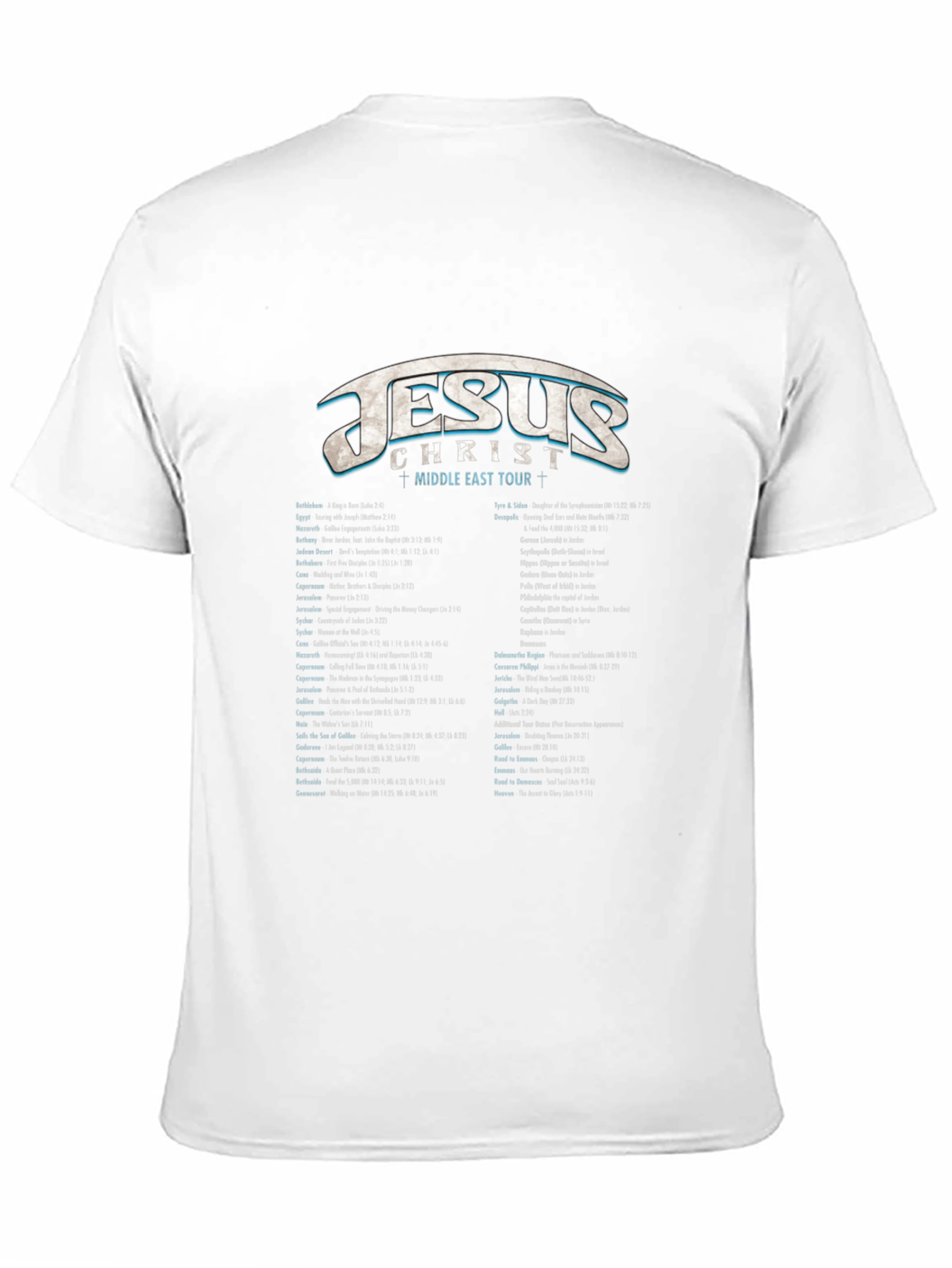 Jesus Middle East Tour Graphic T-Shirt