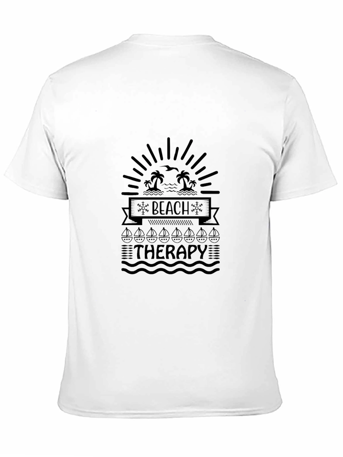 Beach Therapy Graphic Tee - Coastal Relaxation