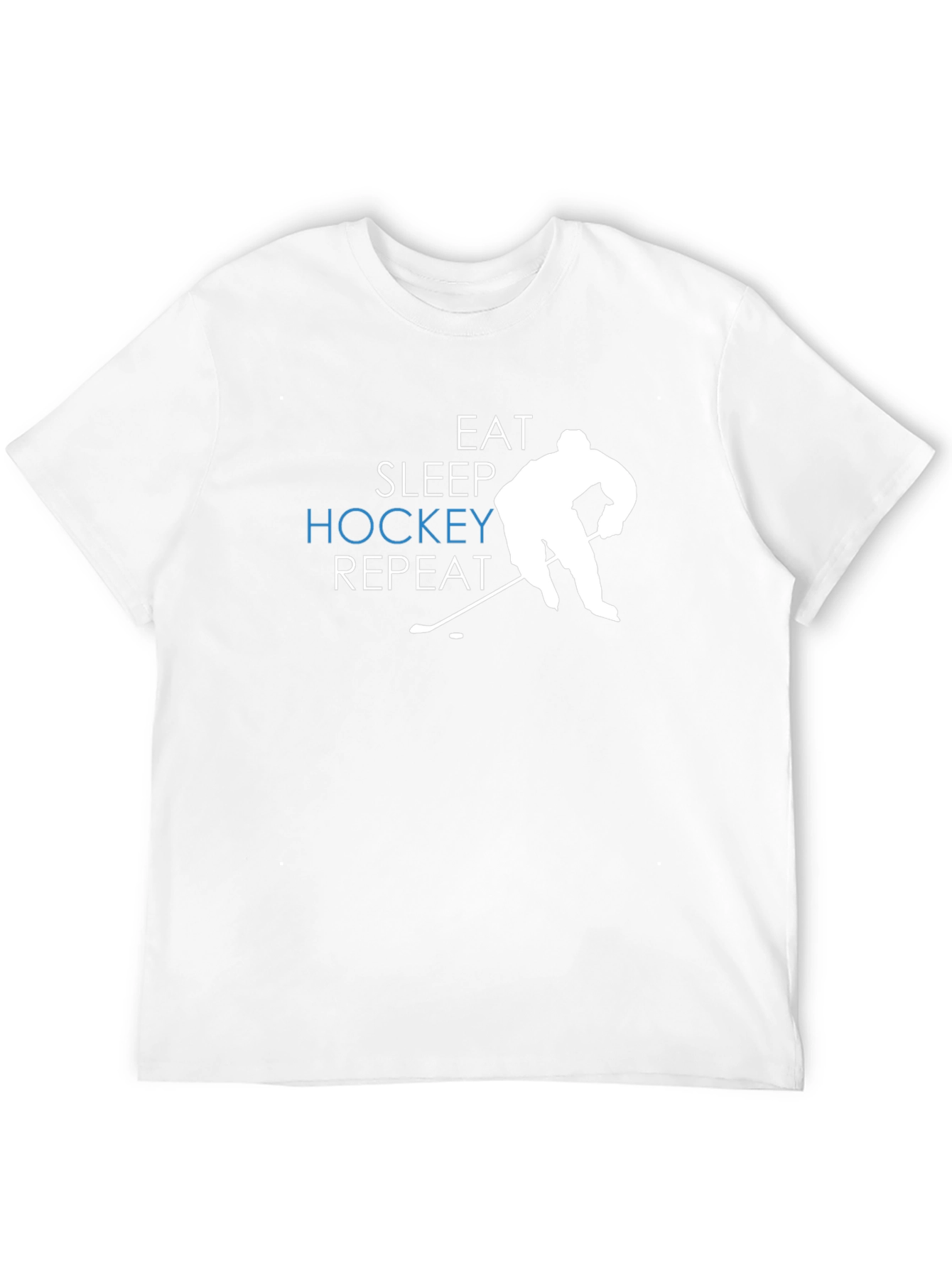 Eat Sleep Hockey Repeat Black T-Shirt