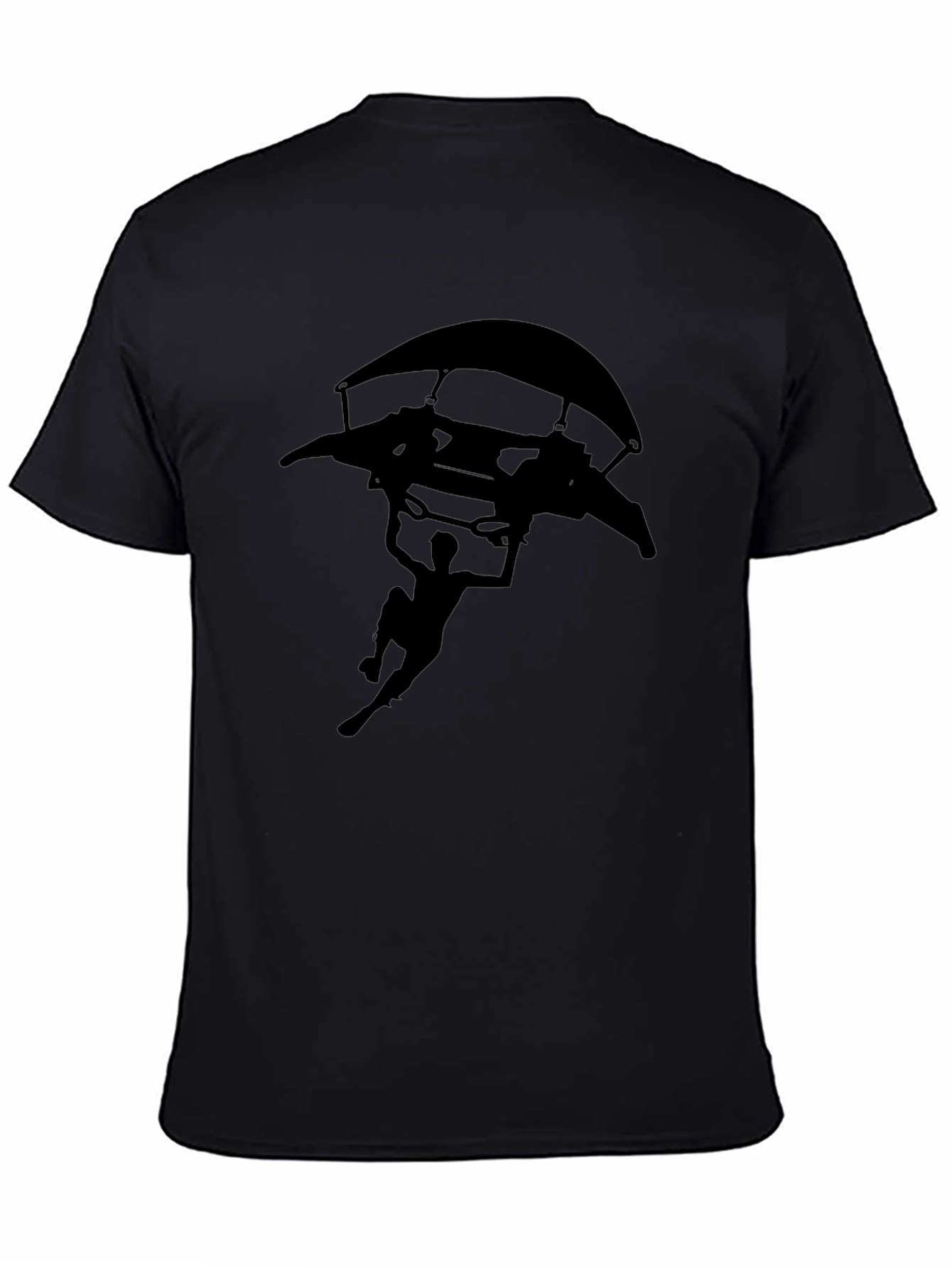 Black Silhouette Hang Glider T-Shirt