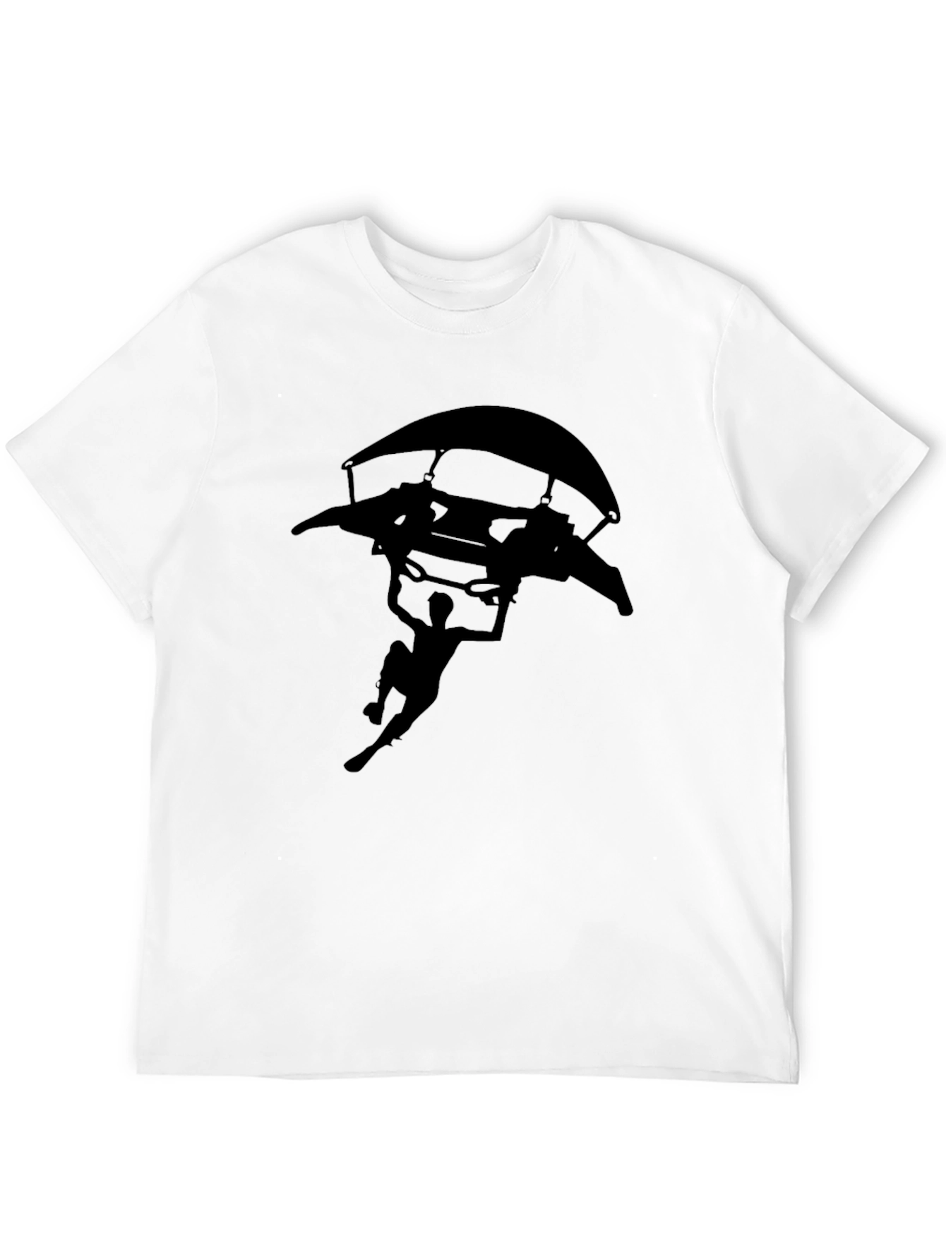 Black Silhouette Hang Glider T-Shirt