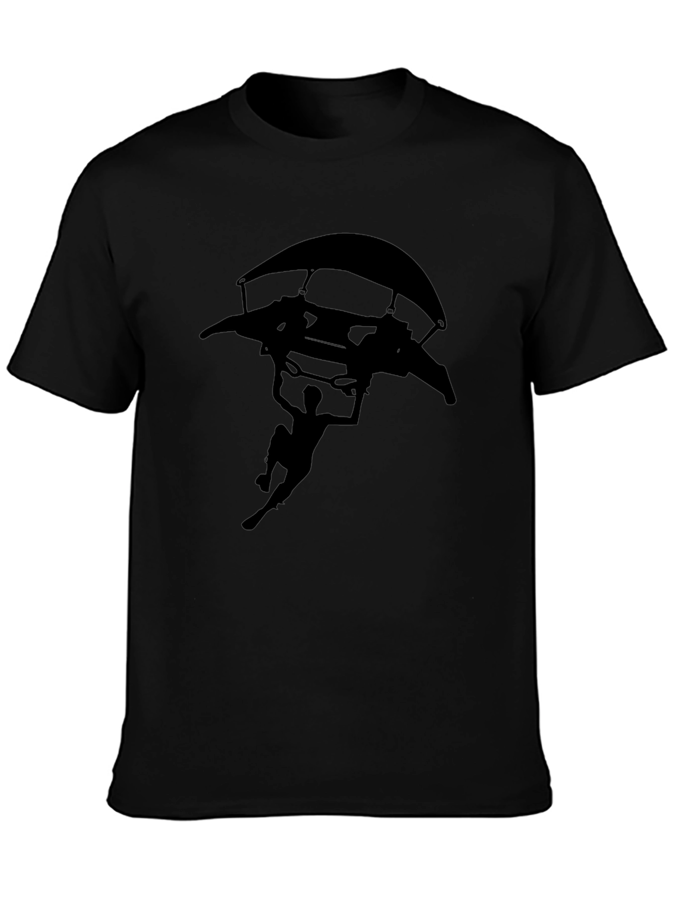 Black Silhouette Hang Glider T-Shirt