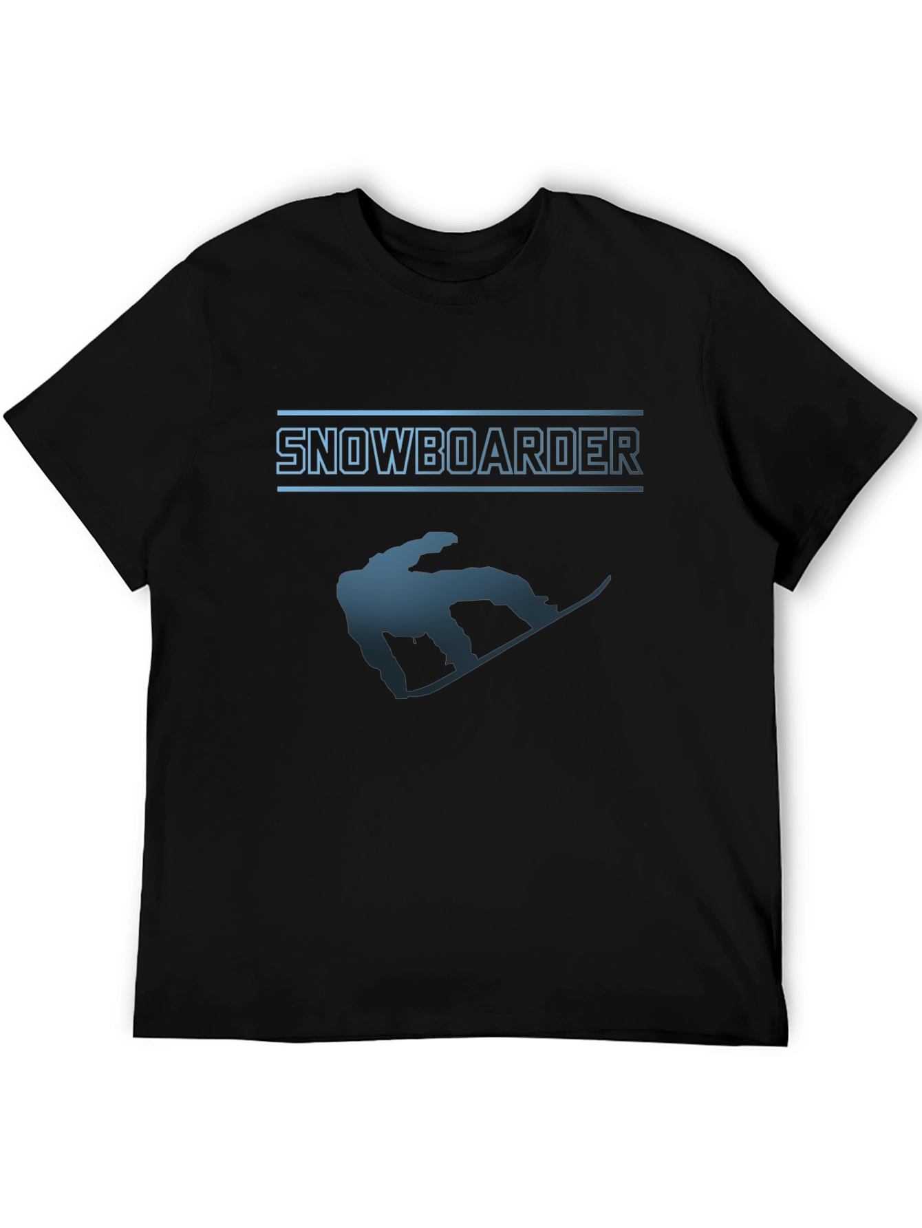 Snowboarder Graphic T-Shirt - Black