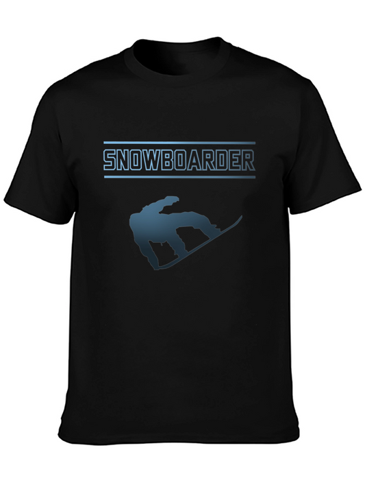 Snowboarder Graphic T-Shirt - Black