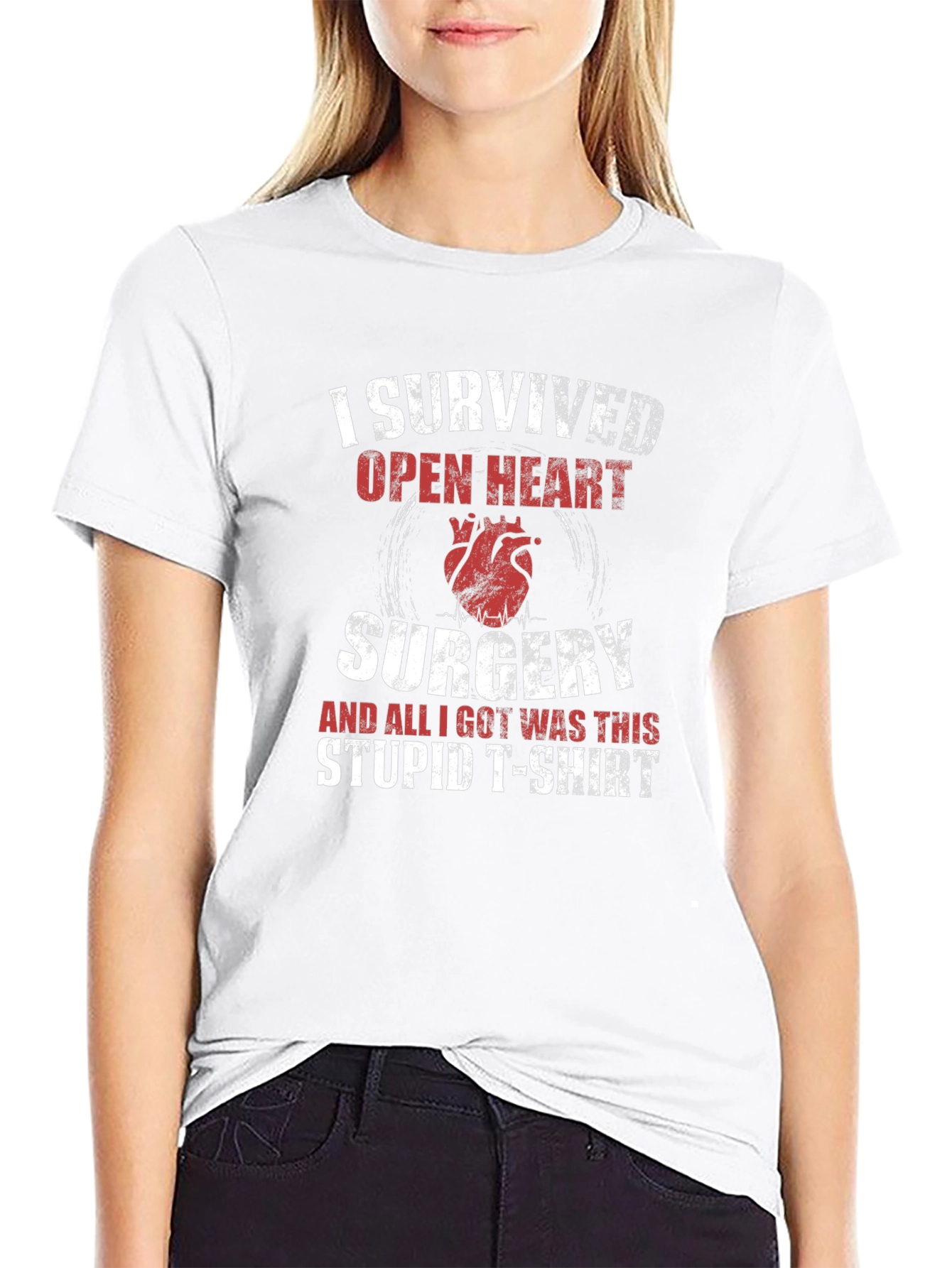 I Survived Open Heart Surgery Graphic T-Shirt