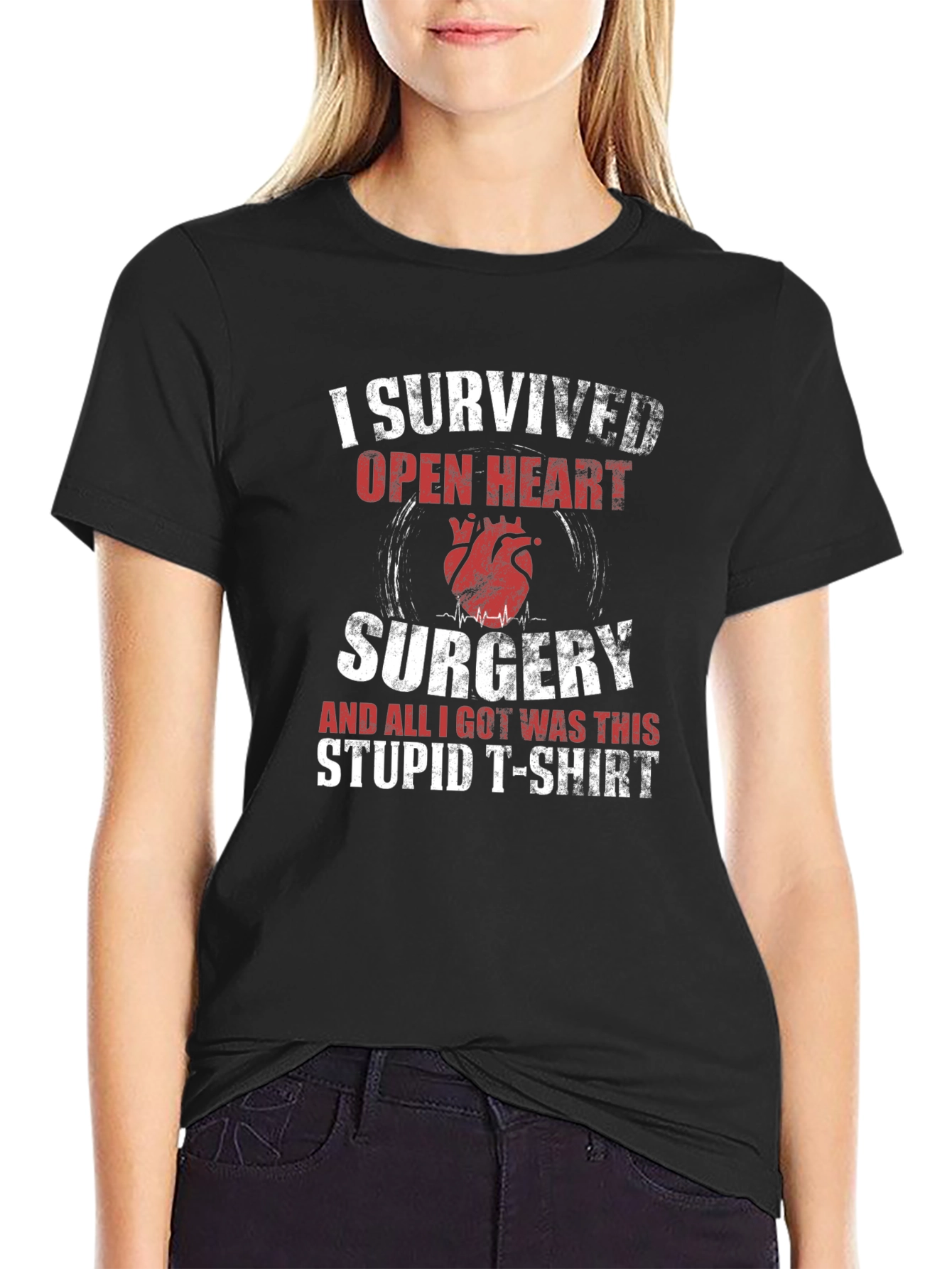 I Survived Open Heart Surgery Graphic T-Shirt
