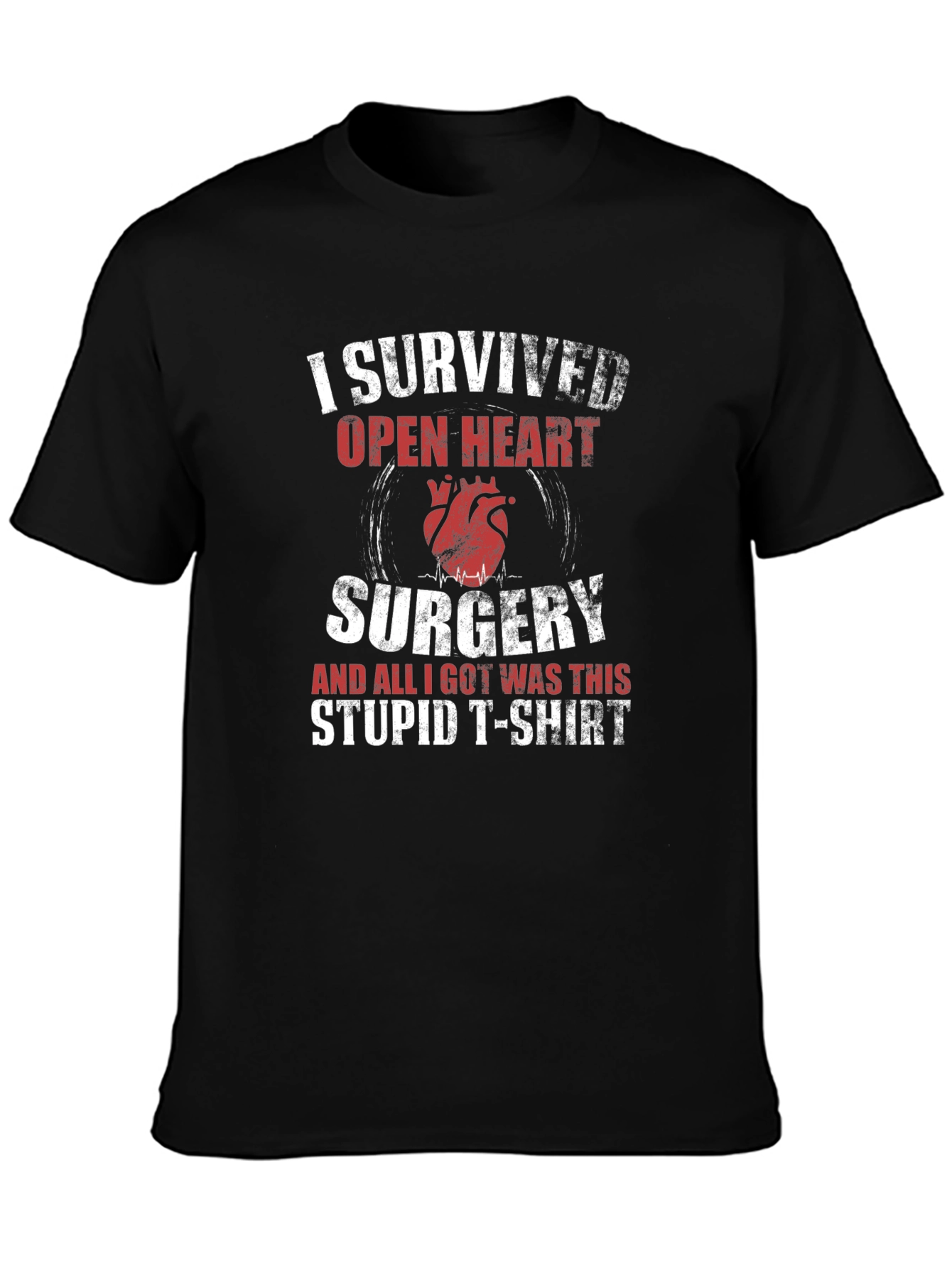 I Survived Open Heart Surgery Graphic T-Shirt
