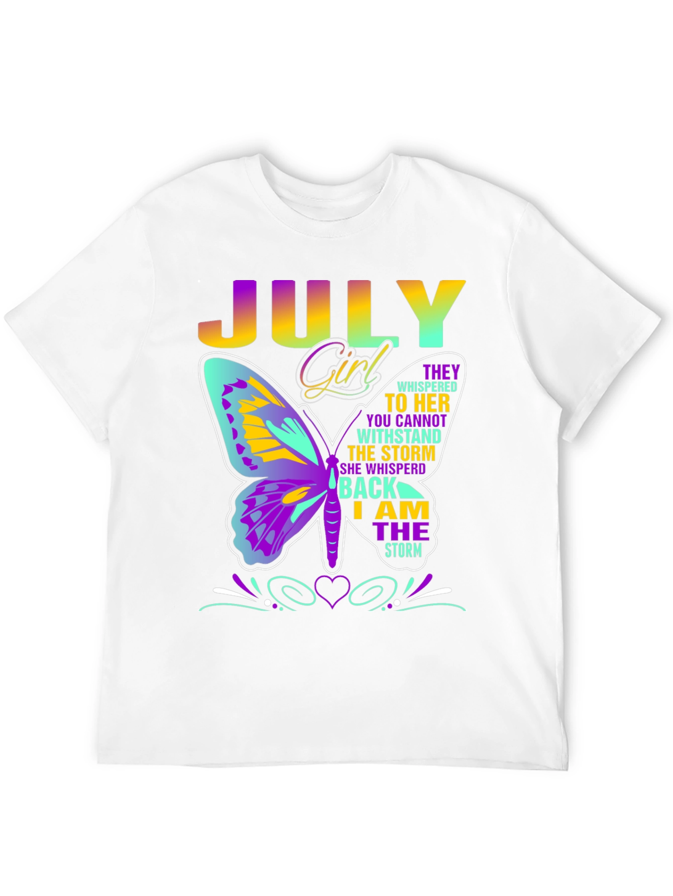 July Girl Butterfly T-Shirt