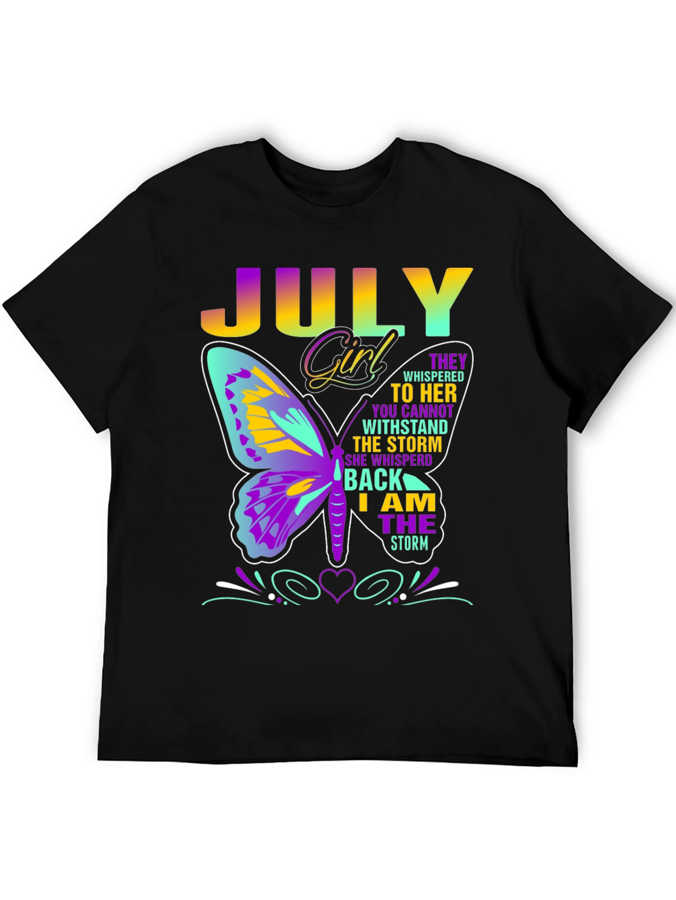 July Girl Butterfly T-Shirt