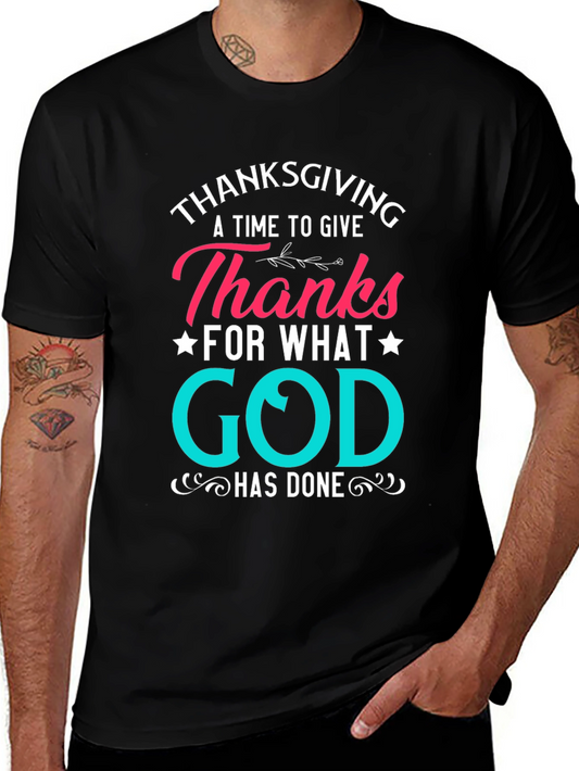 Thanksgiving God Has Done Tee - Black