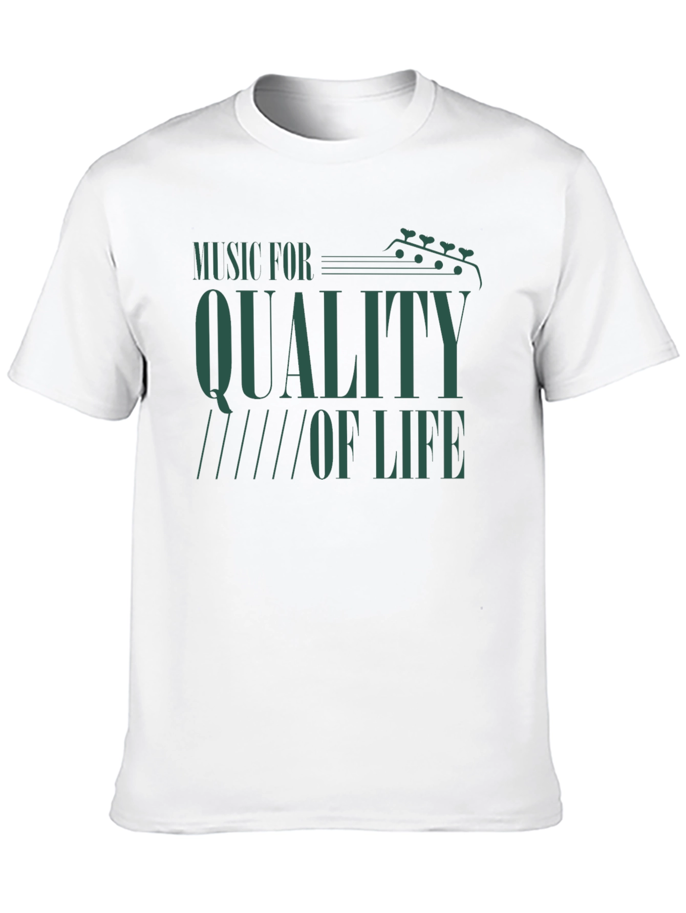 Music For Quality of Life Black T-Shirt