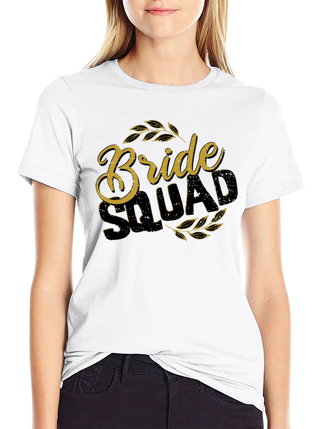 Bride Squad Crew Neck Graphic Tee