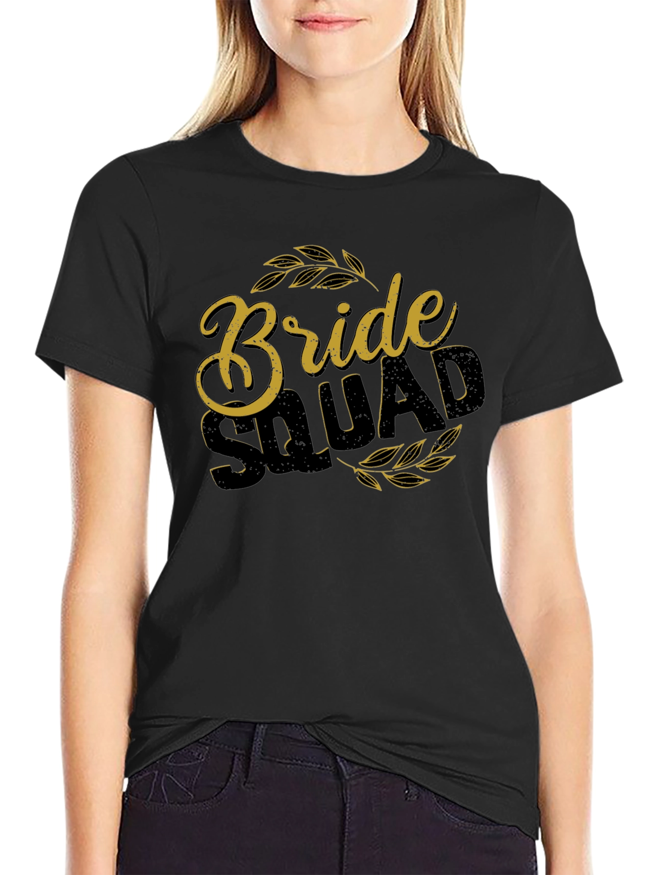 Bride Squad Crew Neck Graphic Tee